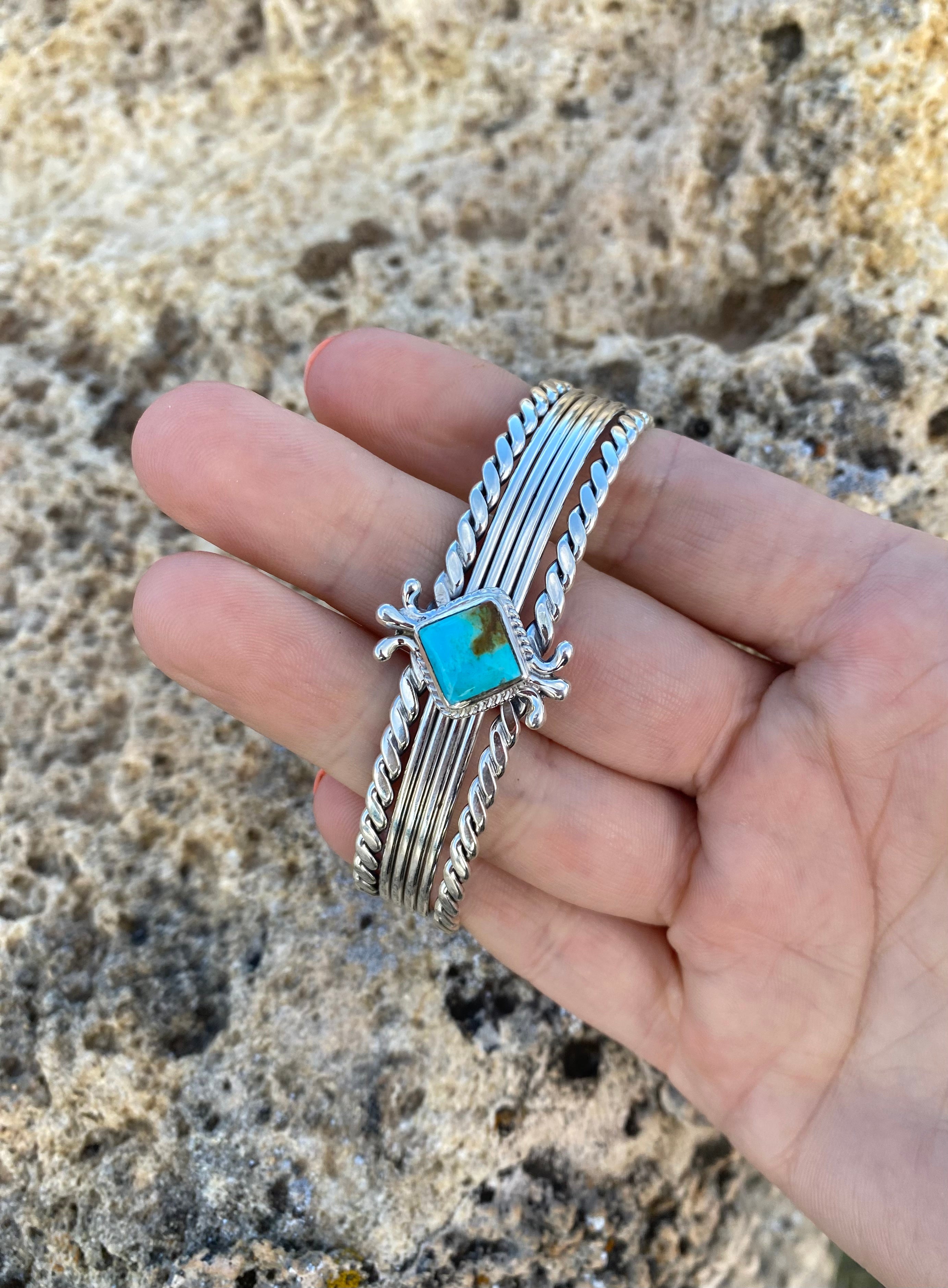 Braided Nevada Turquoise Cuff From The Rodgers Collection