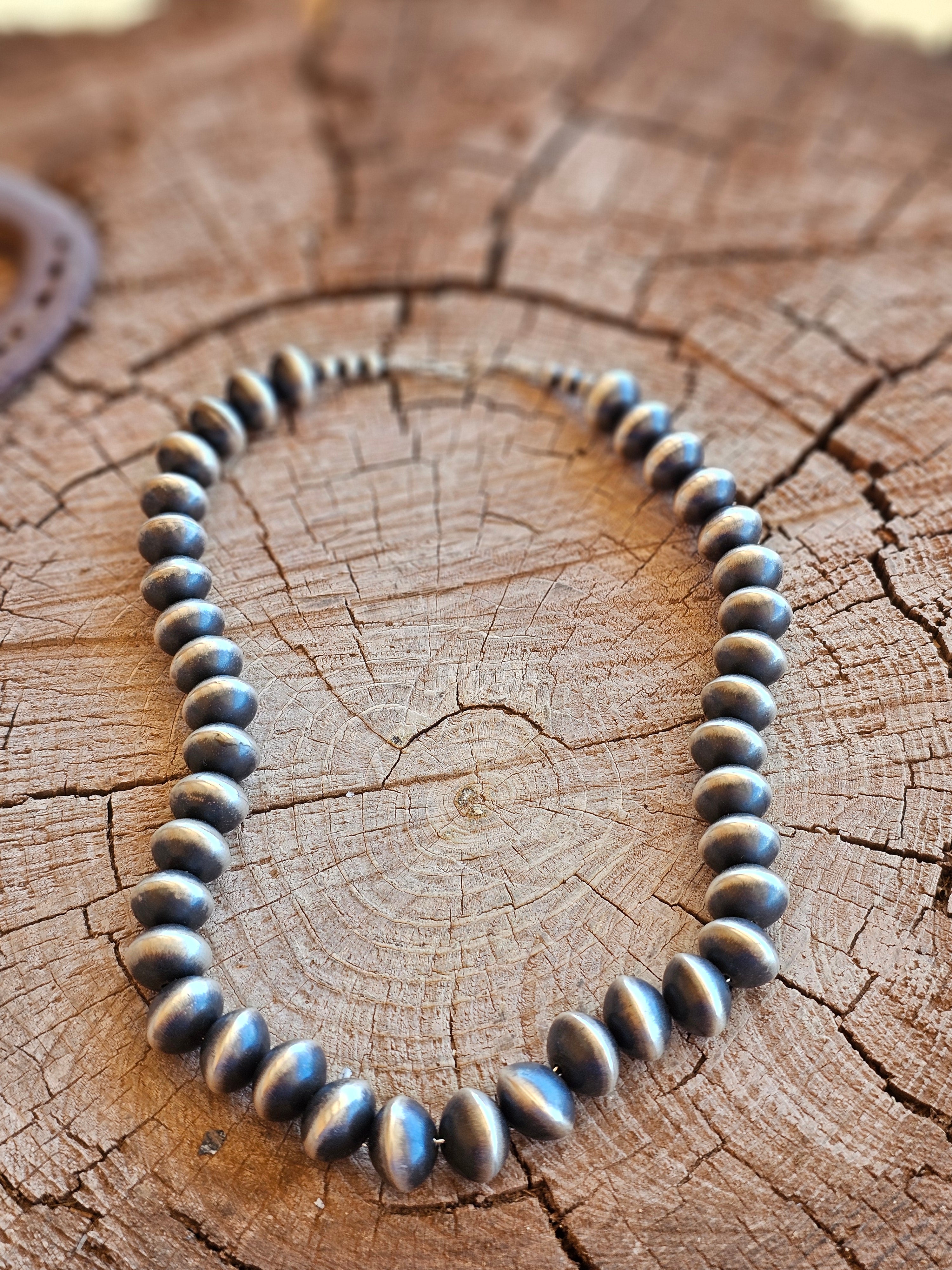 20" Saucer Navajo Pearl Necklace