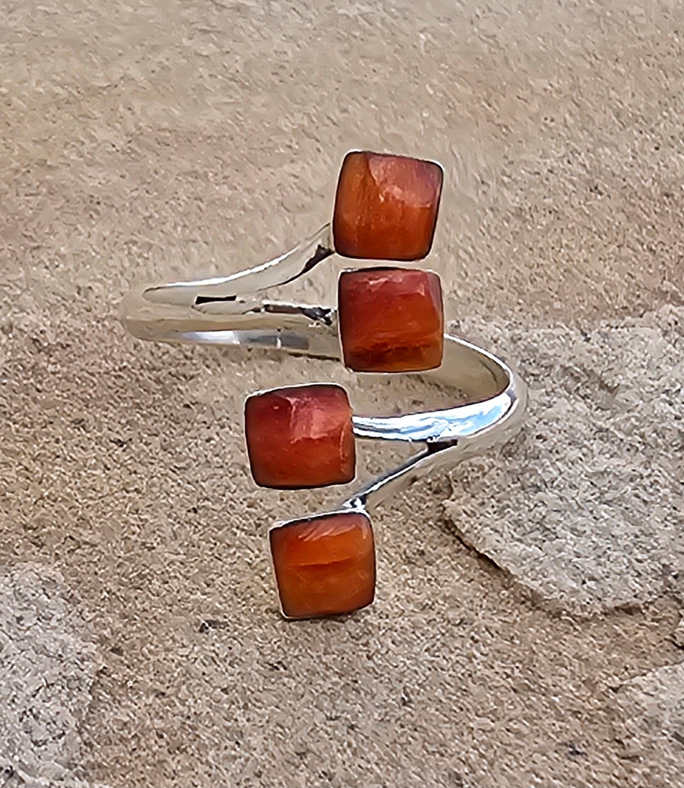 Contemporary Square Wrap Ring