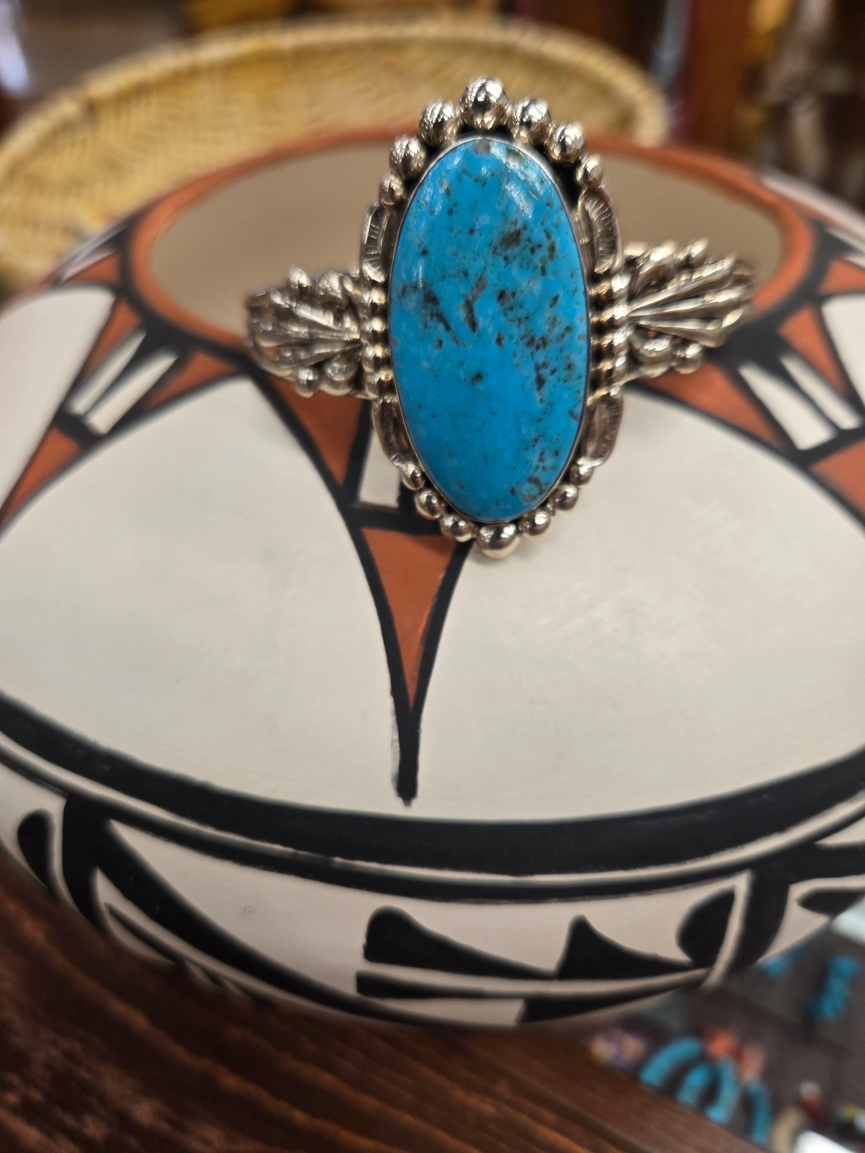 Oval Turquoise Cuff