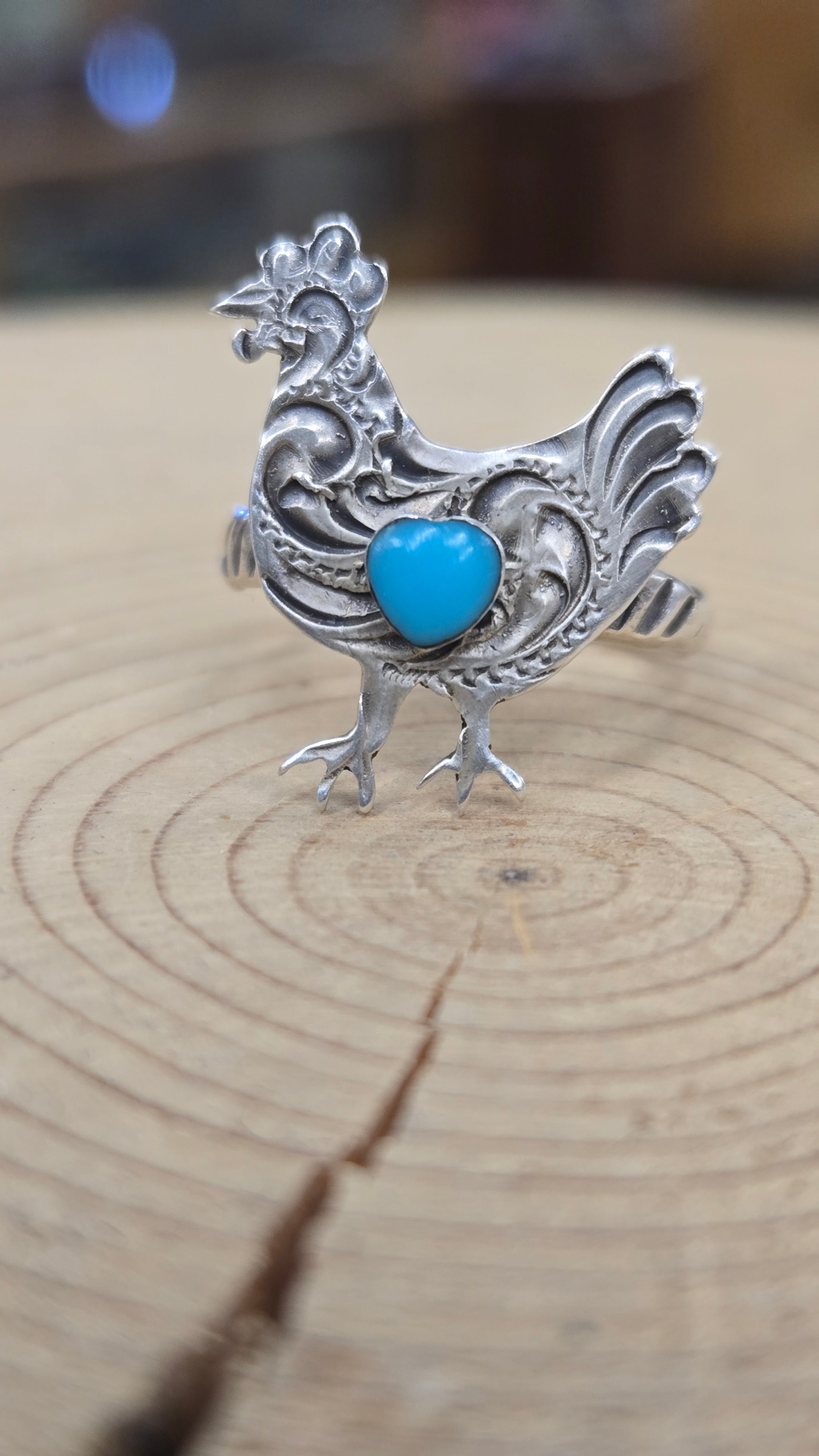 Etched Chicken ring