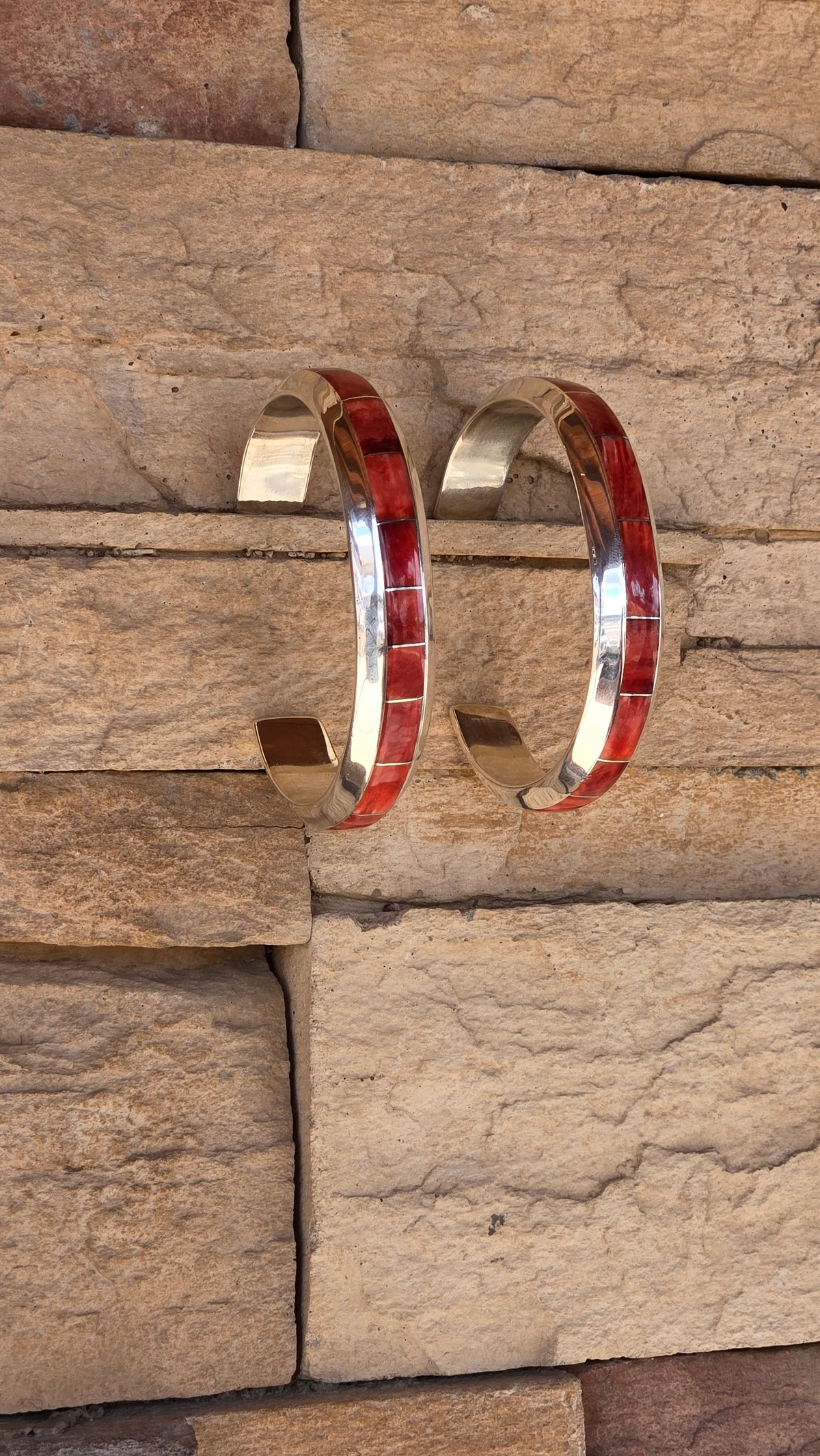 Spiny Oyster Zuni Cuff by Johnny Coonsis