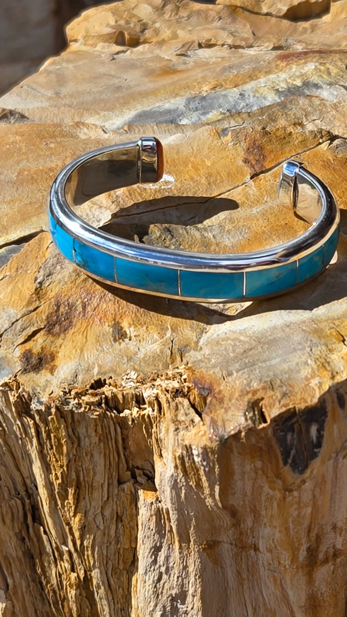 Turquoise Zuni Cuff by Johnny Coonsis
