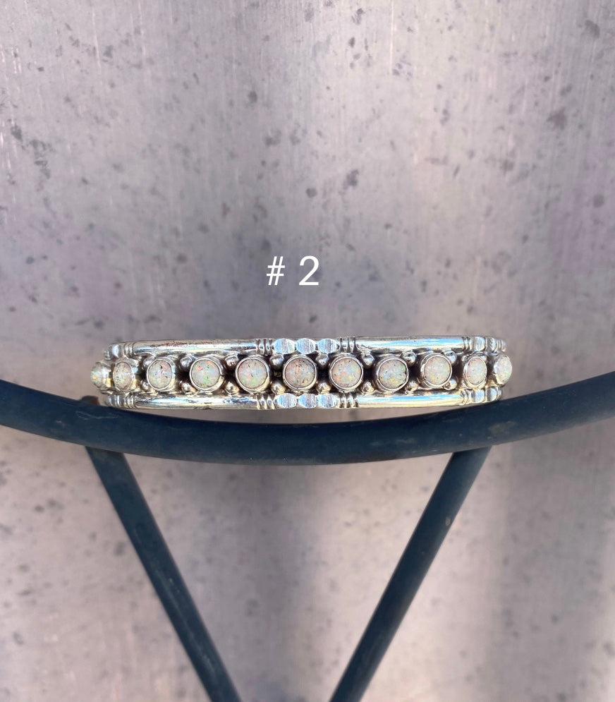 Dots White Opal Cuff From The Rodgers Collection