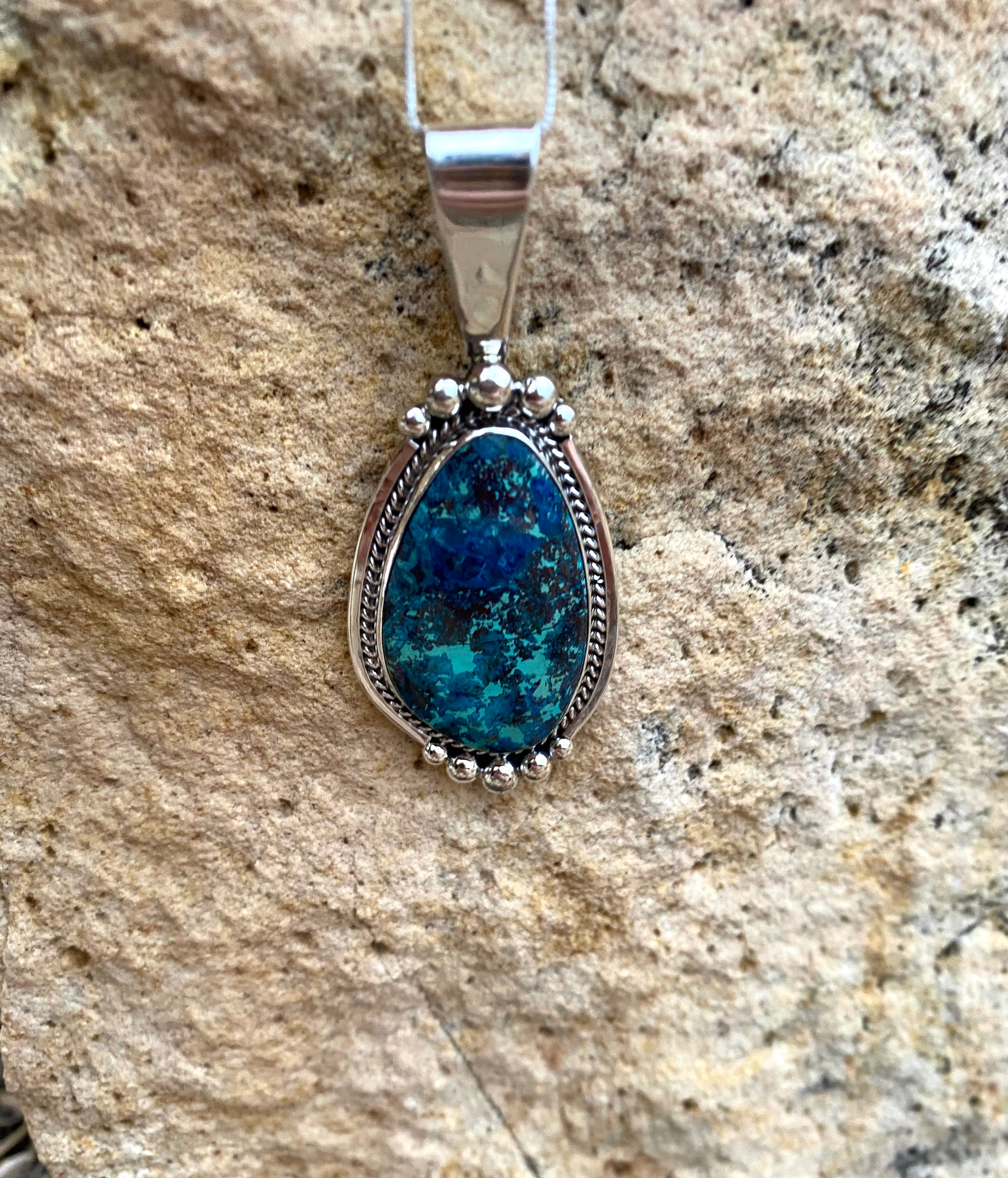 Dark Blue Azurite Necklace From The Rodgers Collection