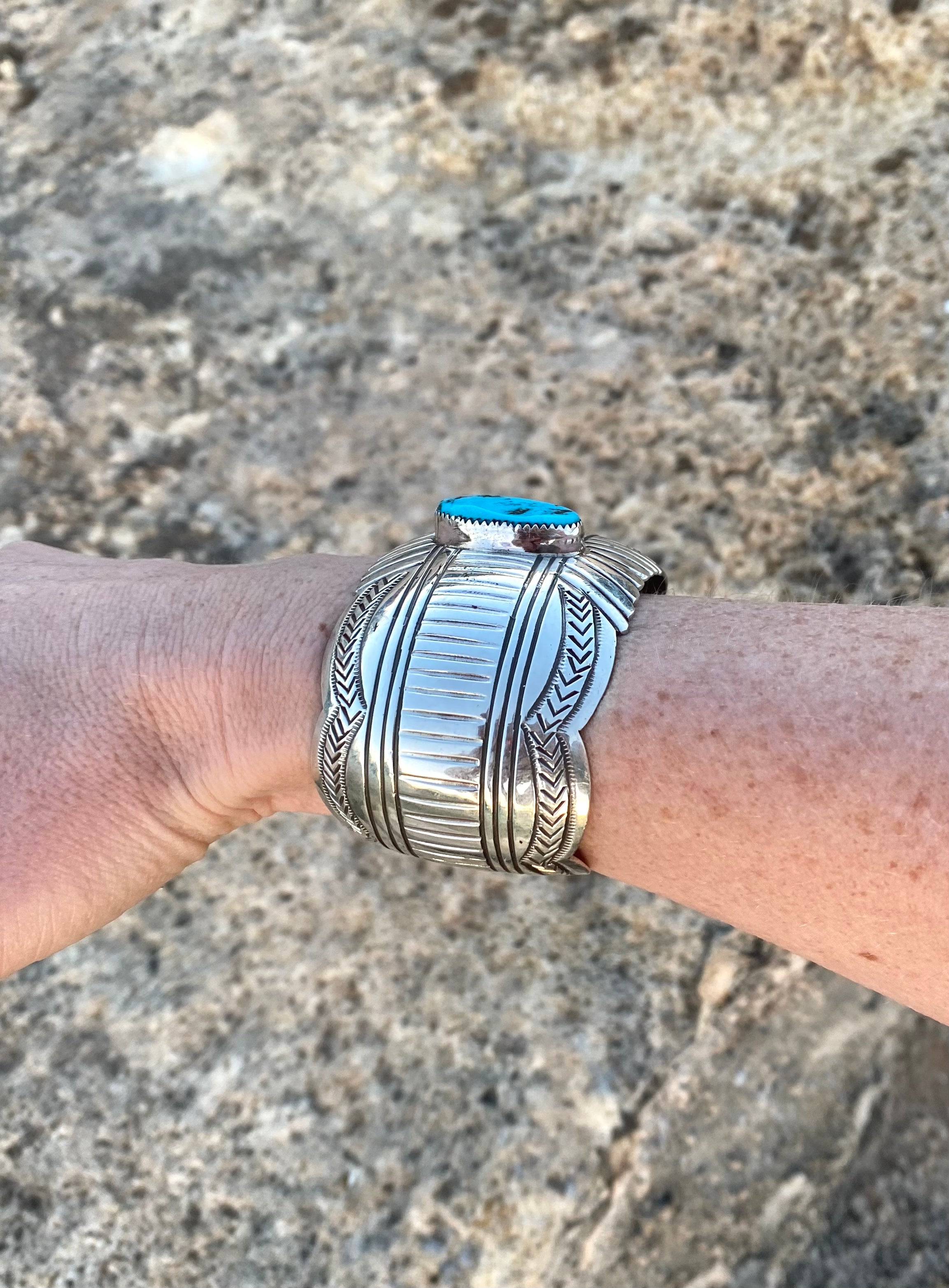 Follow Me Sleeping Beauty Nugget Cuff From The Rodgers Collection