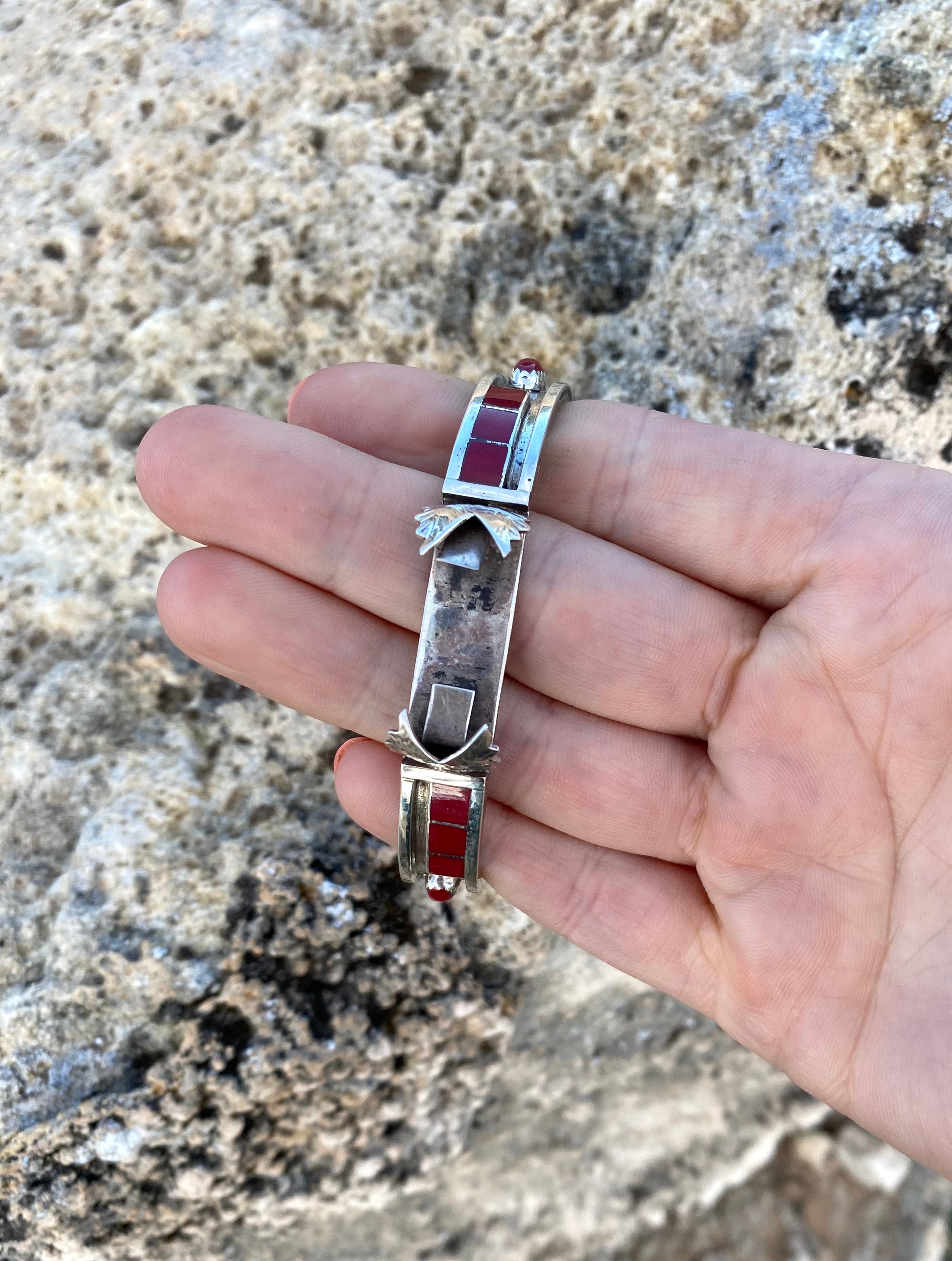 Squared Up Coral Watch Cuff From The Rodgers Collection