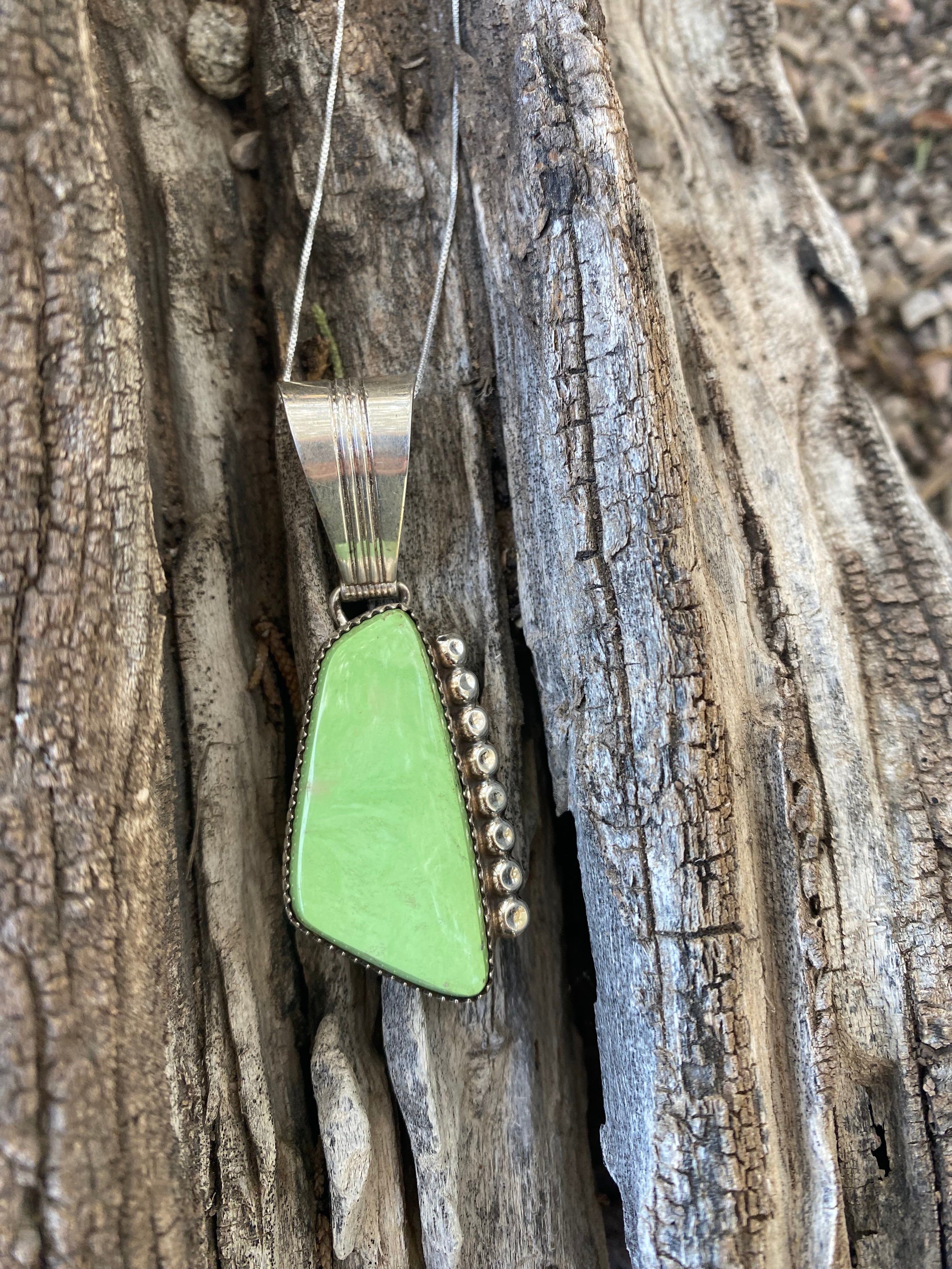 Geometric Green Turquoise Necklace From The Rodgers Collection