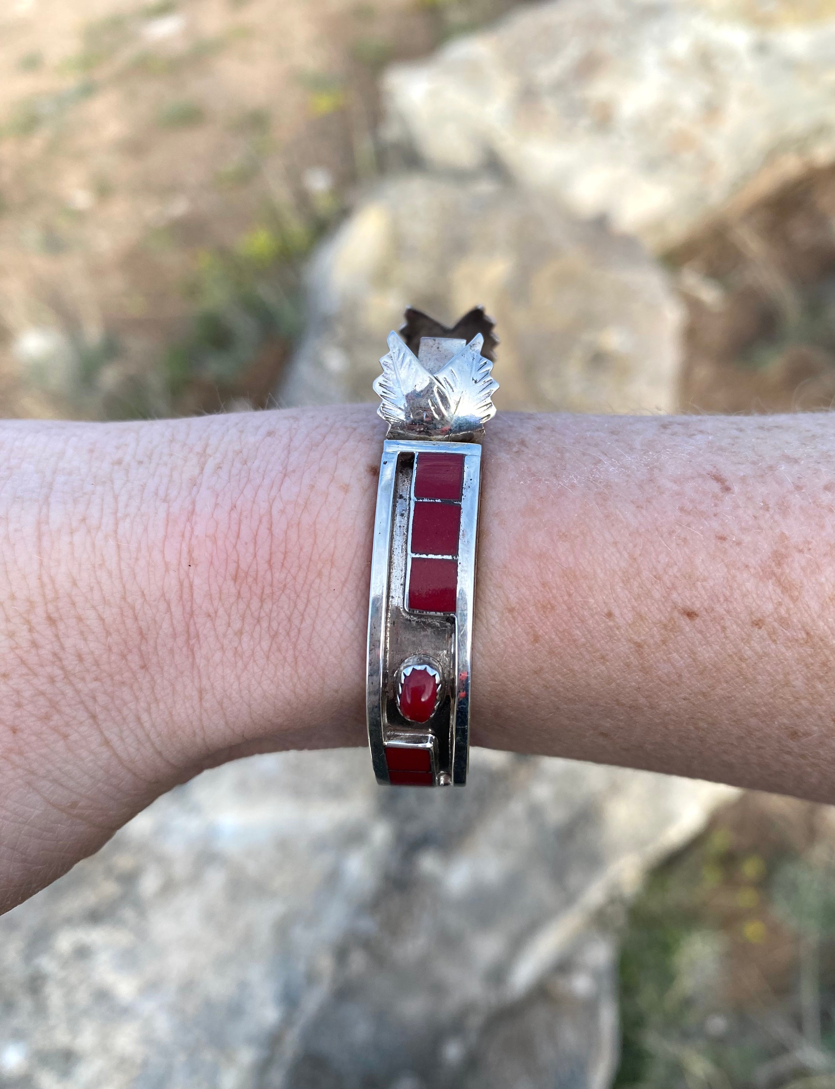 Squared Up Coral Watch Cuff From The Rodgers Collection