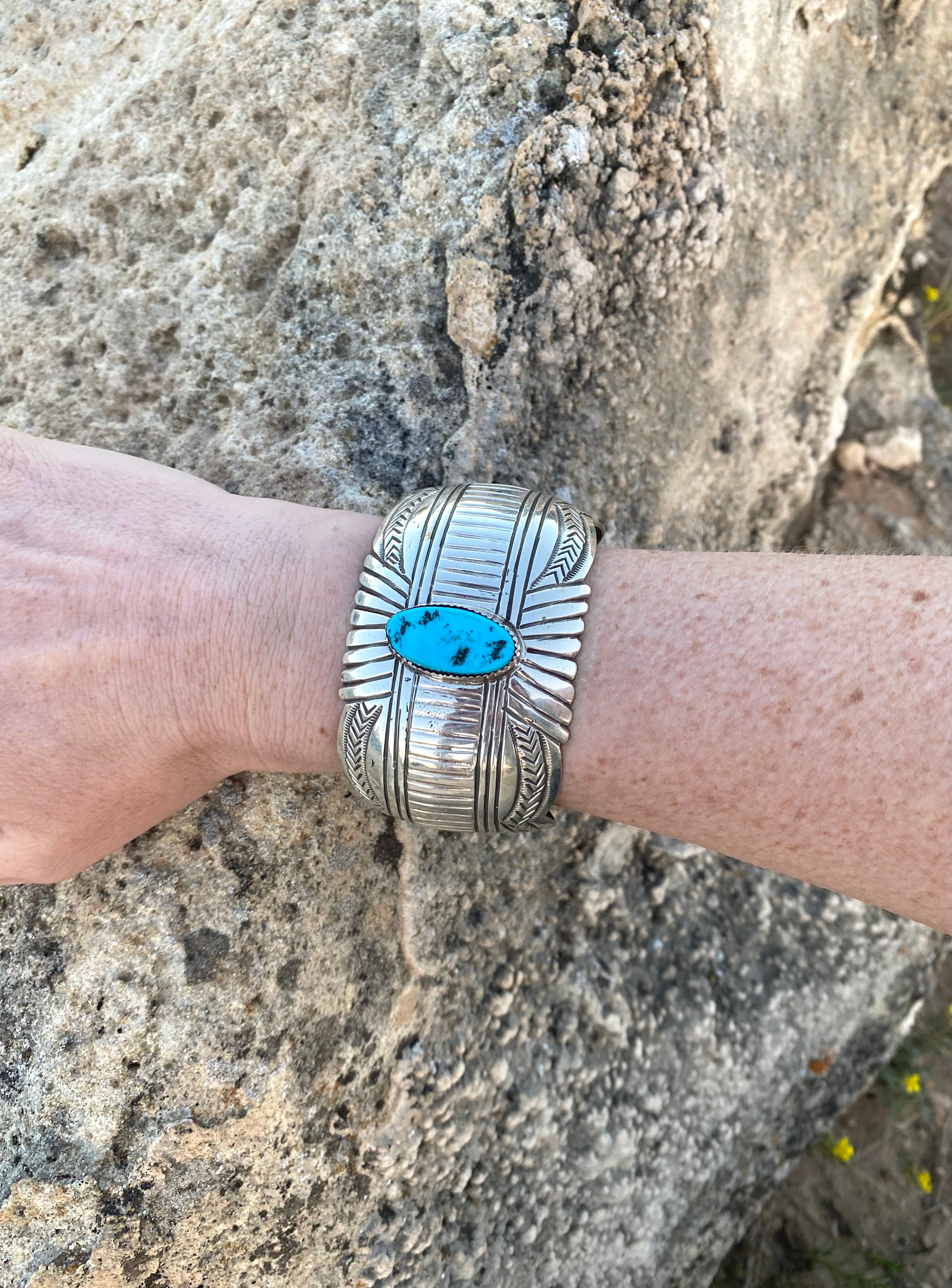 Follow Me Sleeping Beauty Nugget Cuff From The Rodgers Collection