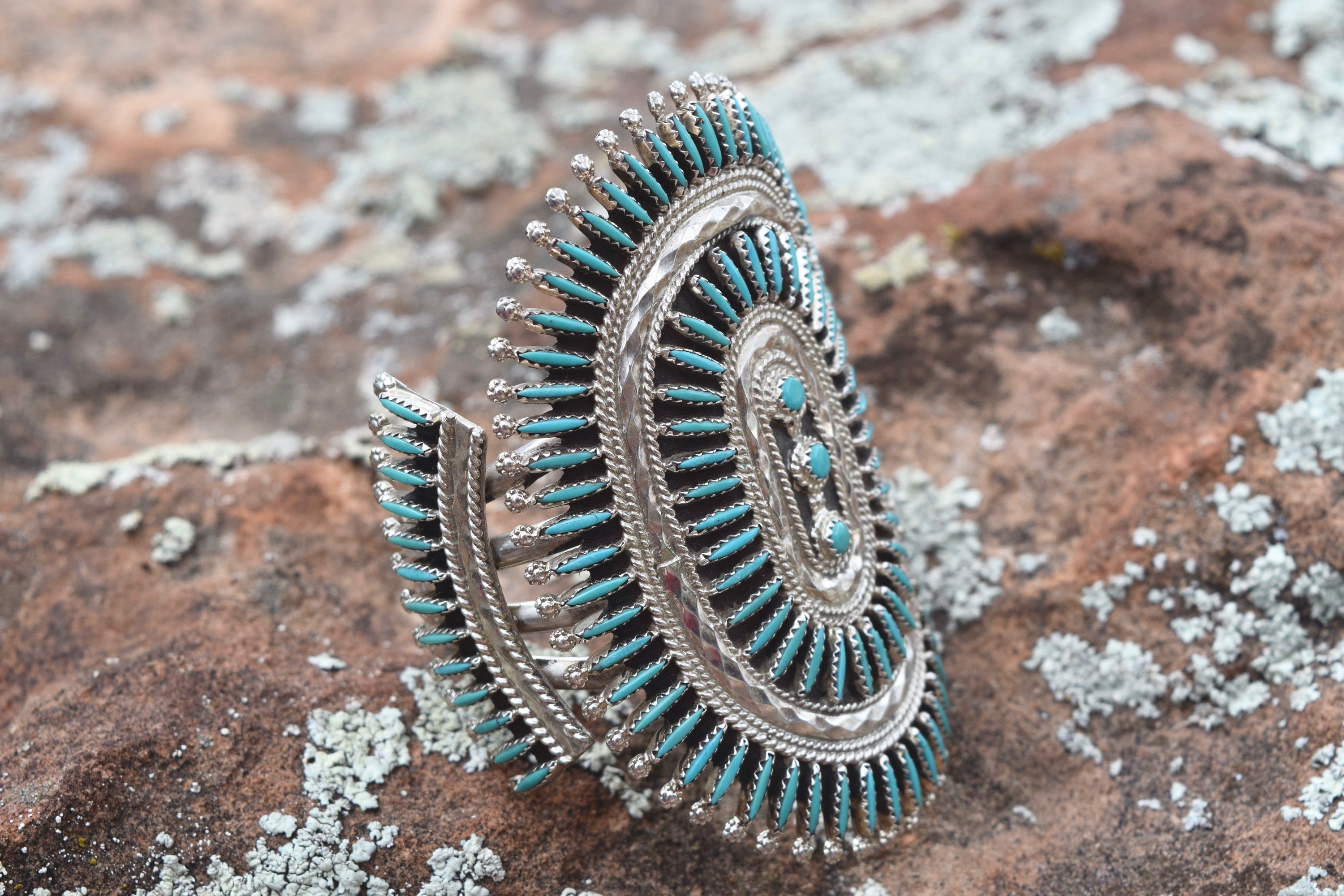 VINATGE ZUNI CUFF AND RING SET