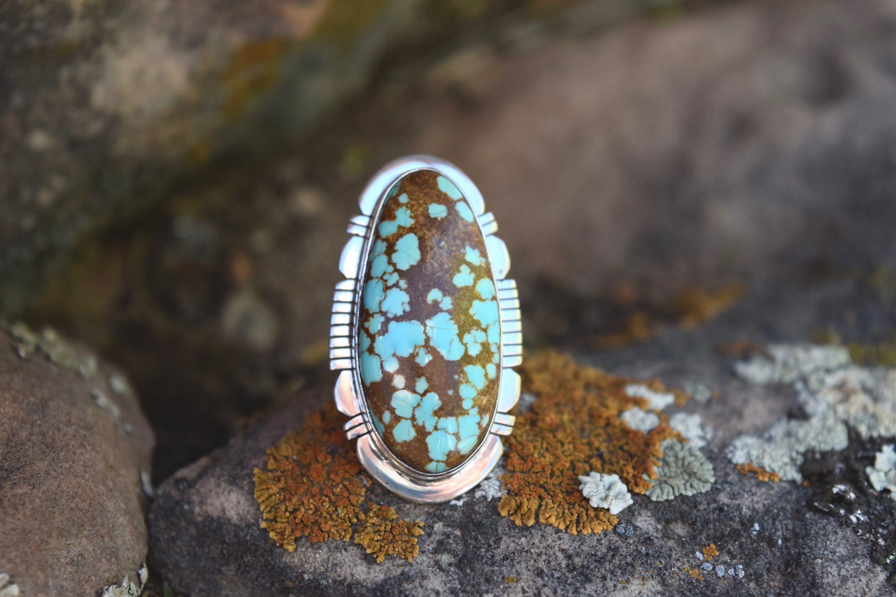 #8 TURQUOISE CRAFTED RING FROM THE RODGERS COLLECTION
