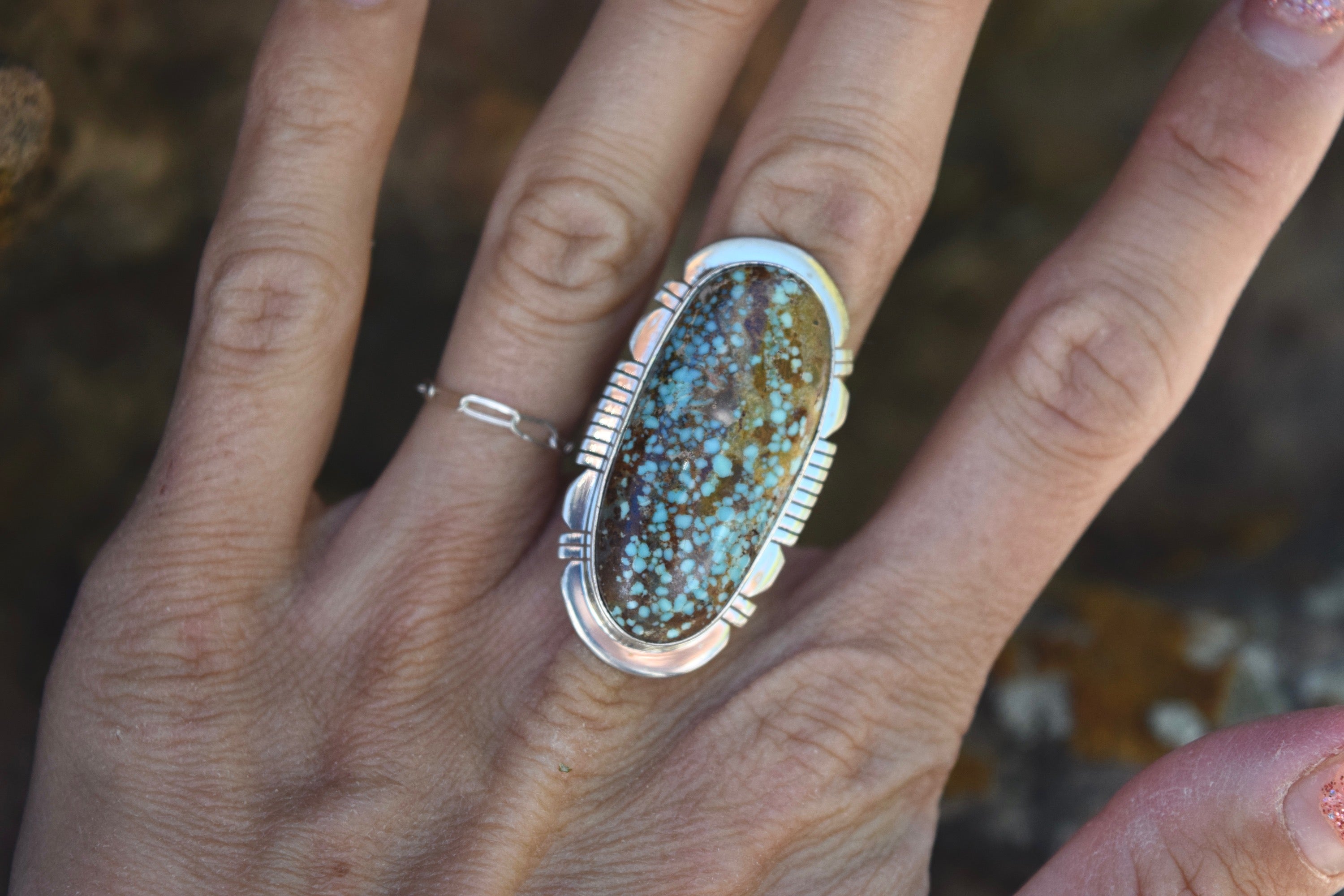 #8 TURQUOISE GLEAM RING FROM THE RODGERS COLLECTION