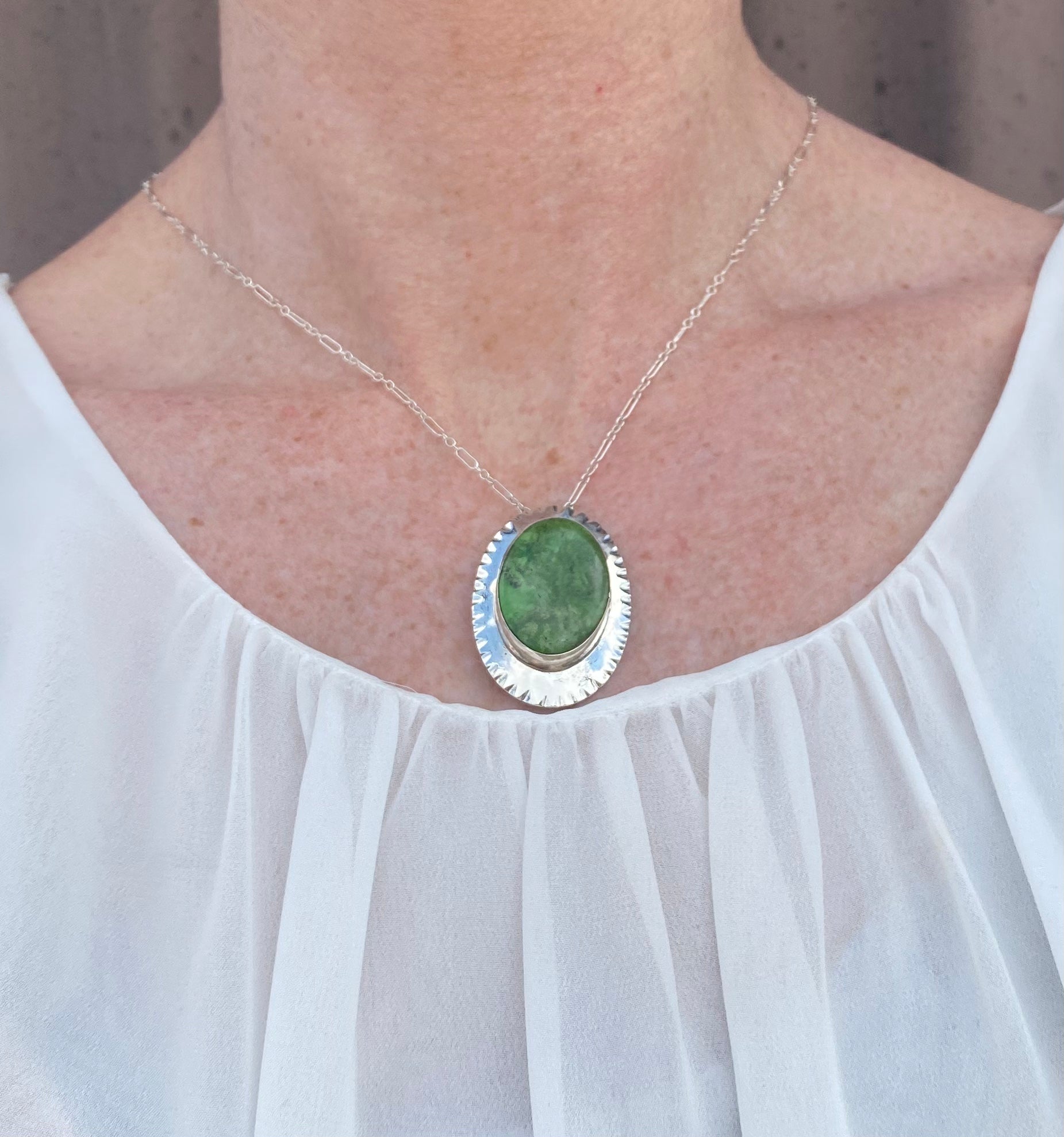 Oval Ceremonial Turquoise Necklace From The Rodgers Collection