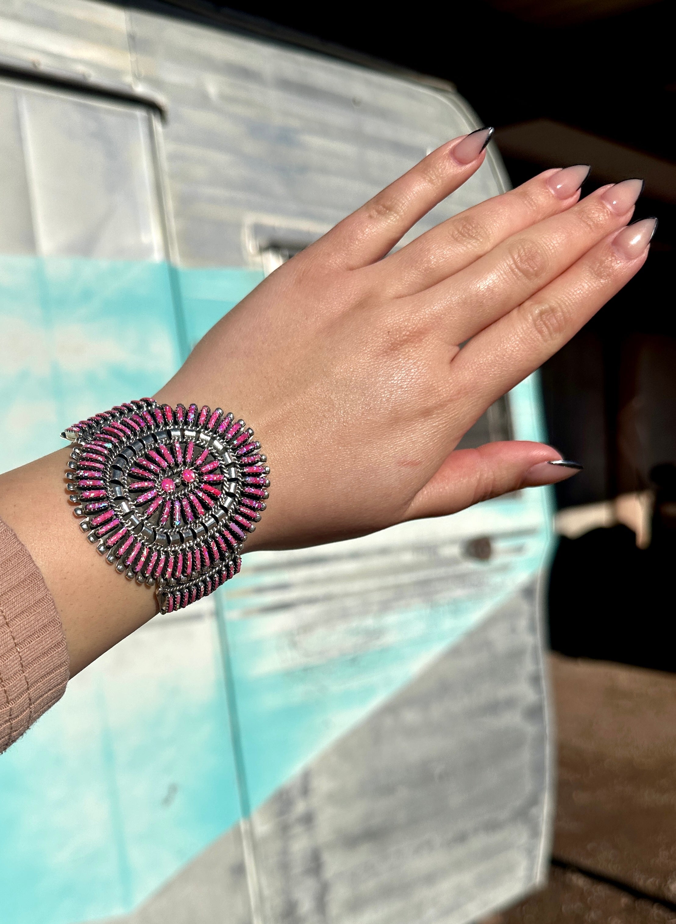 Lasso Me Barbie Needlepoint Cluster Cuff