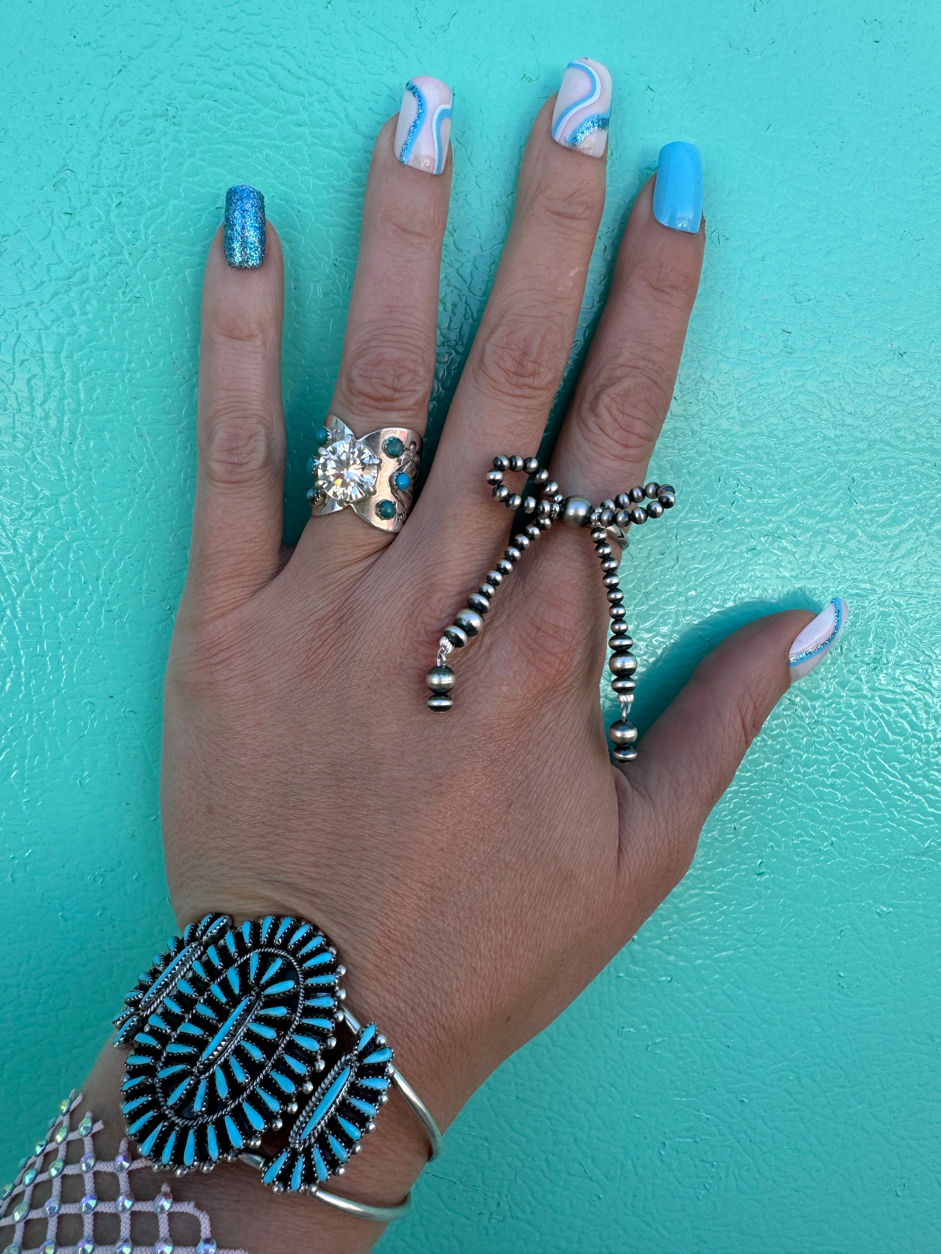 Pearl Bow Tie Ring