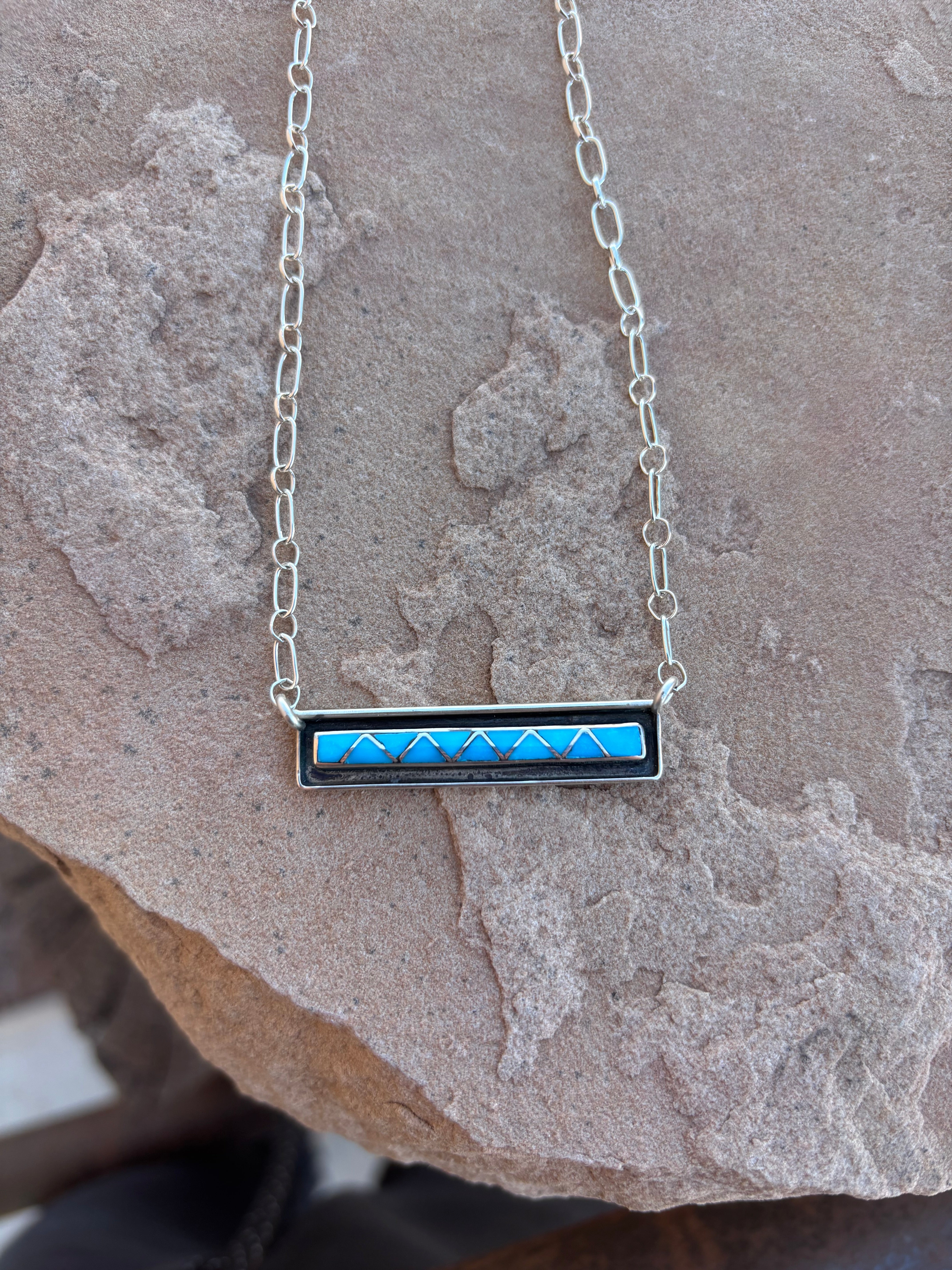Zig Zag Bar Necklace