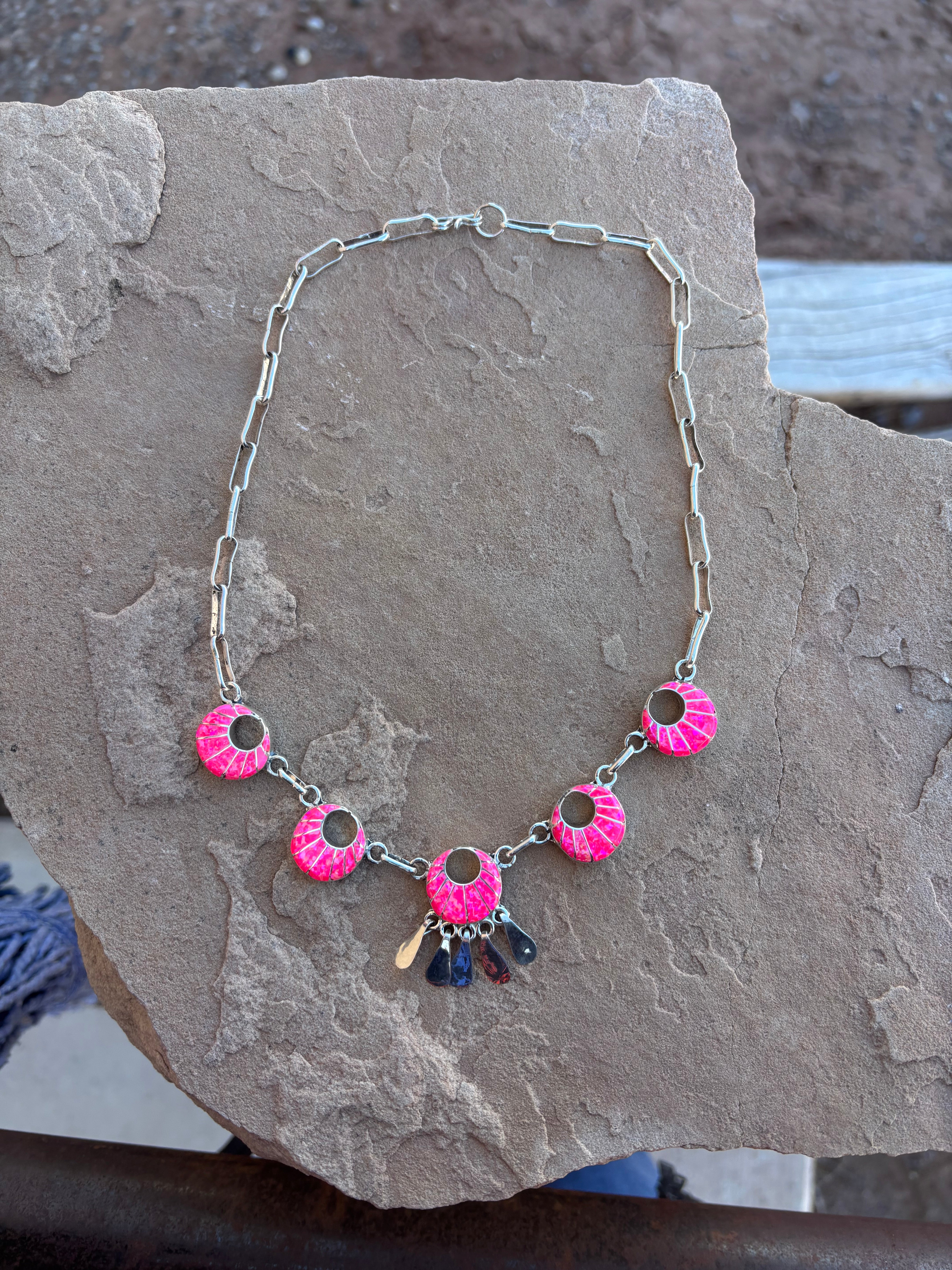 Burst Of Pink Necklace