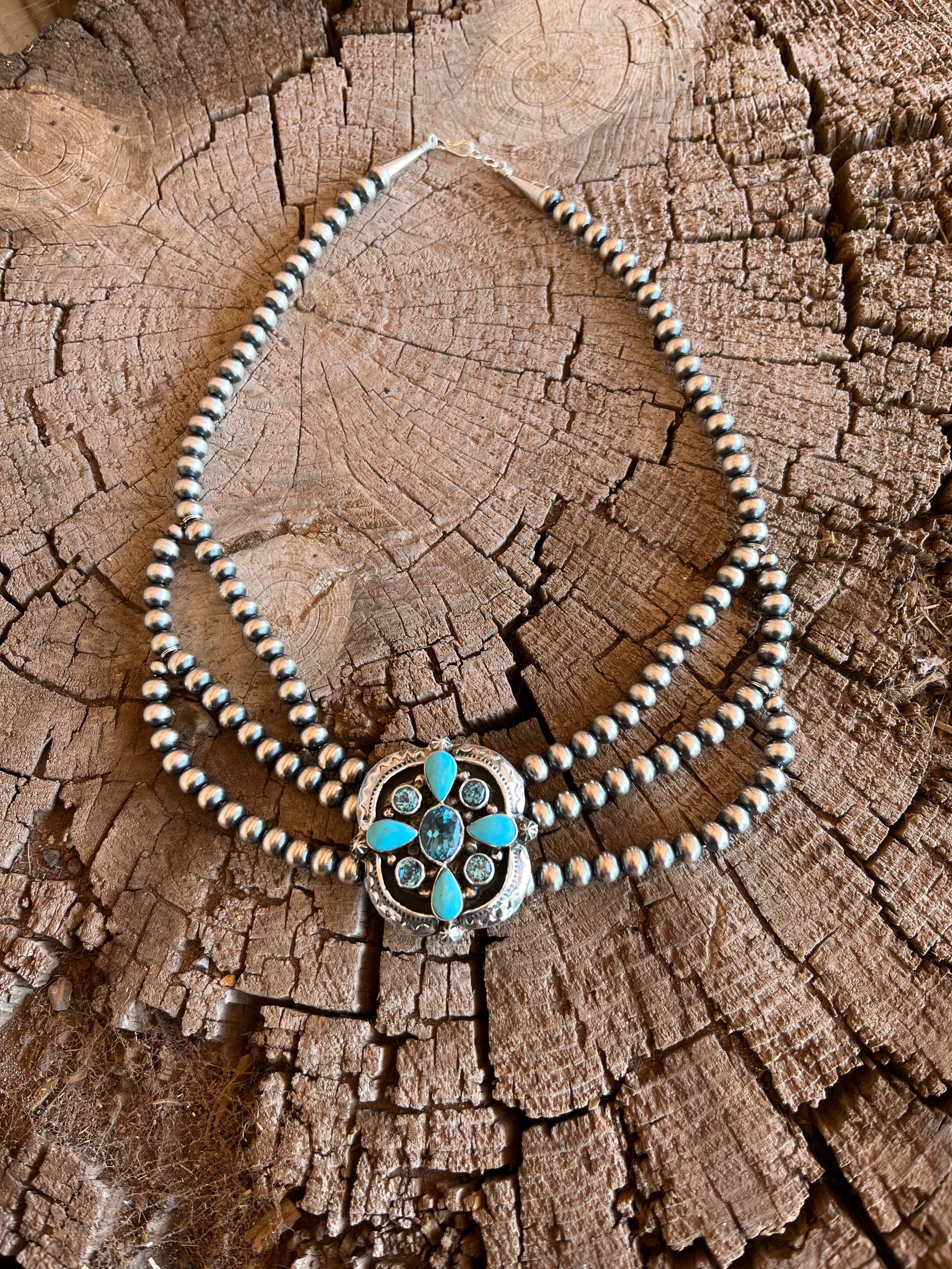 Blue Topaz Necklace