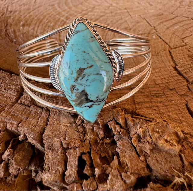 "Sacred Shield" Turquoise Cuff
