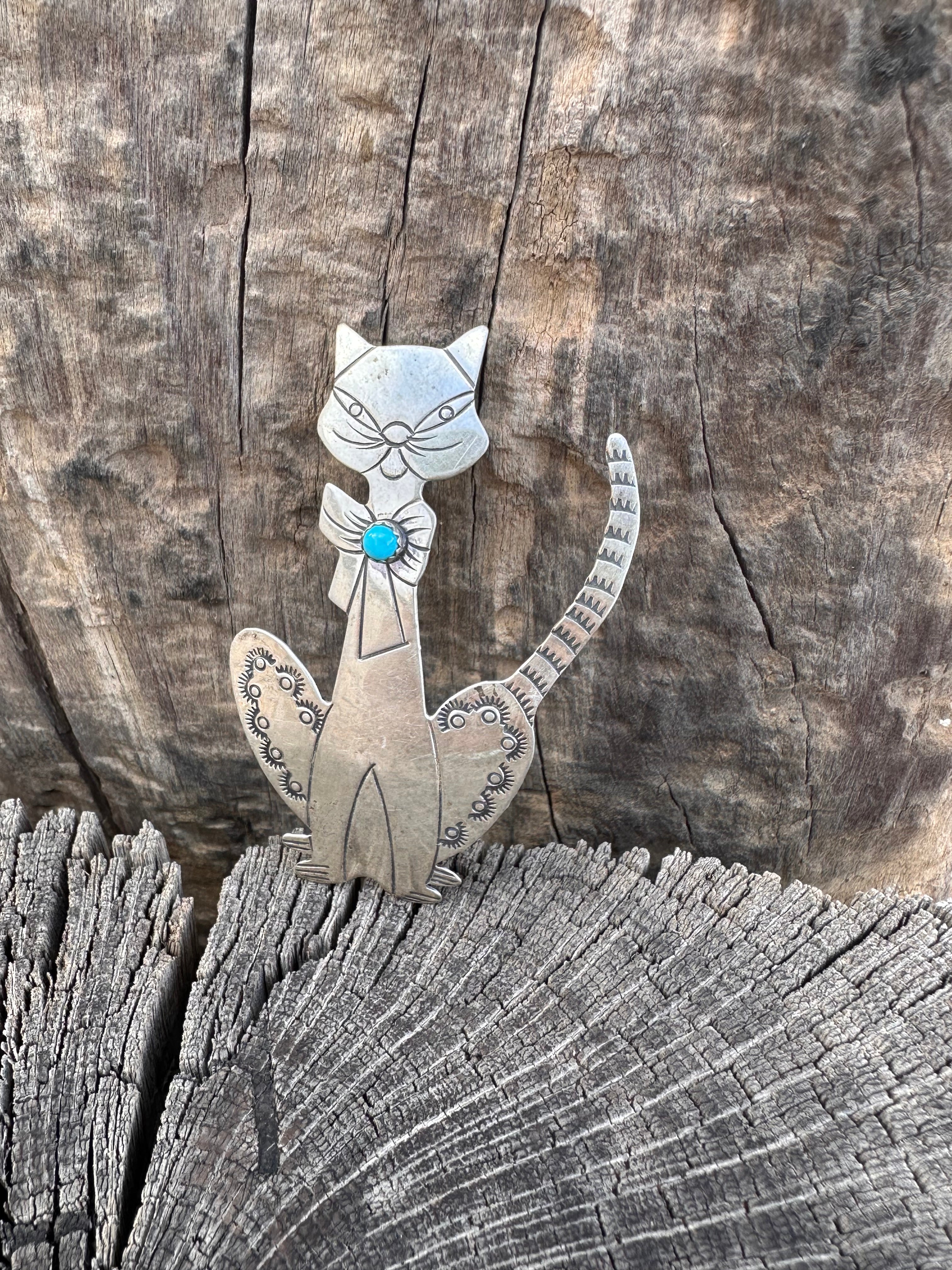 Sterling Silver Cat Pendant