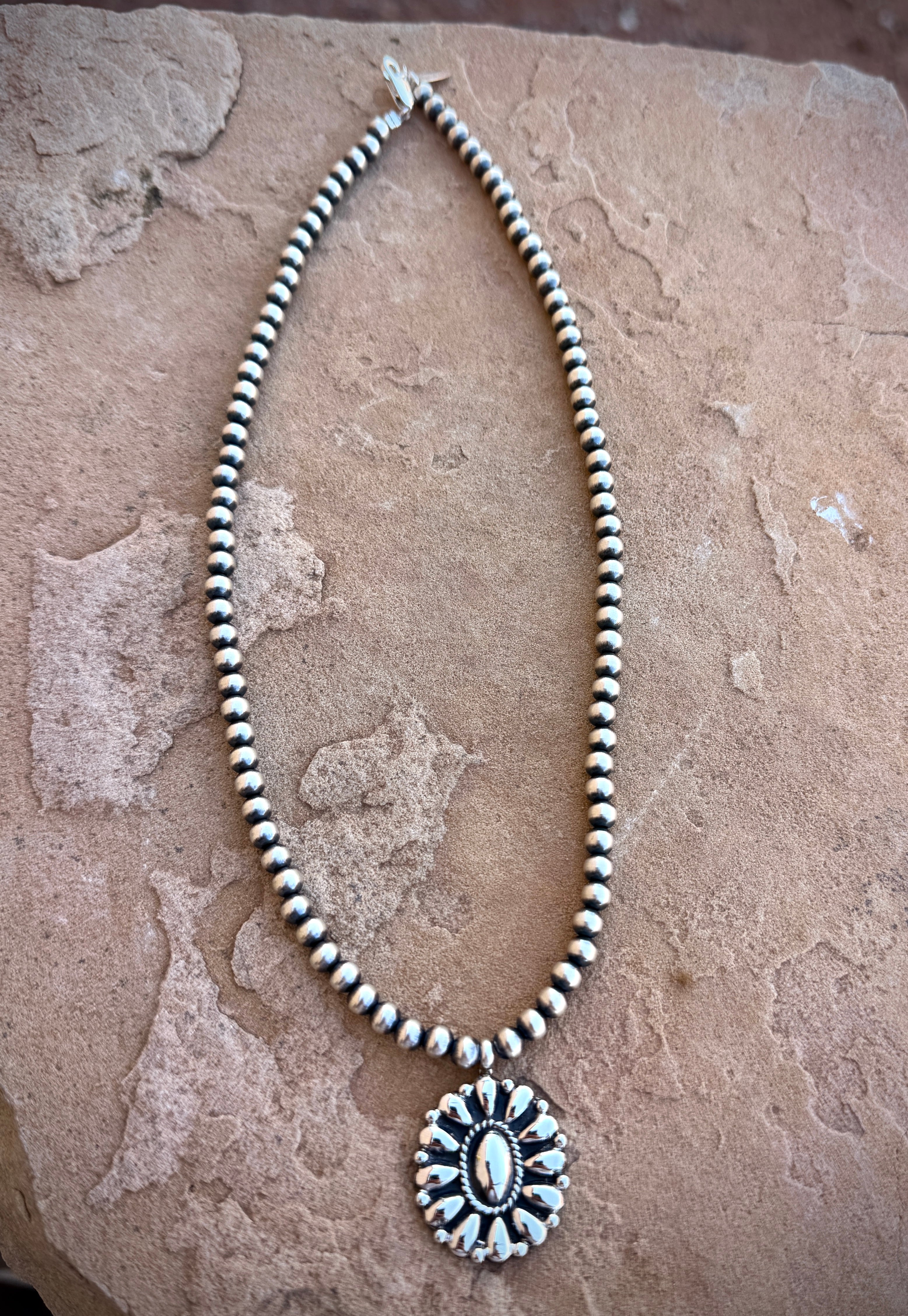 You Need Me All Silver Beaded Necklace