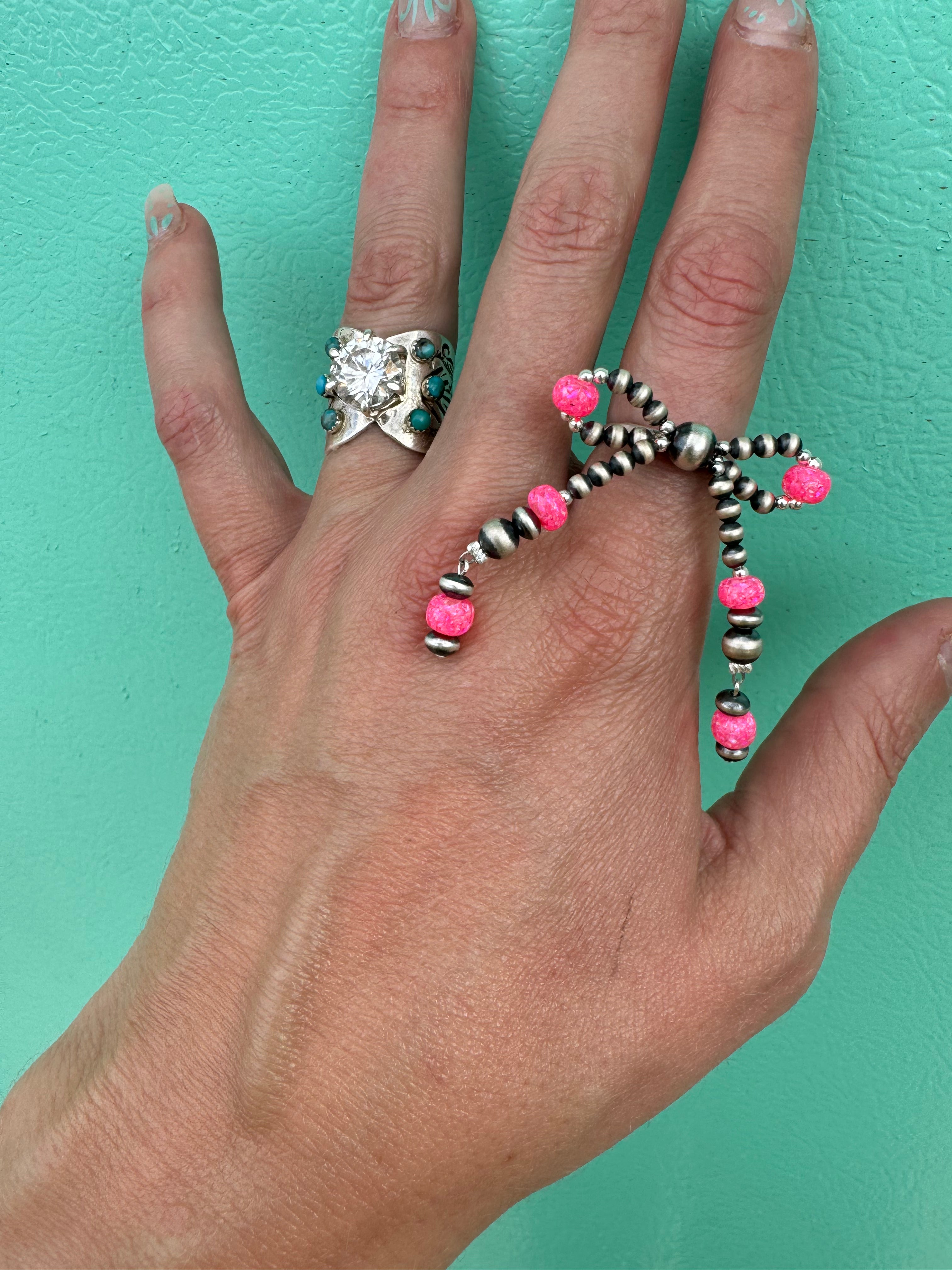 Pearl Bow Tie Ring