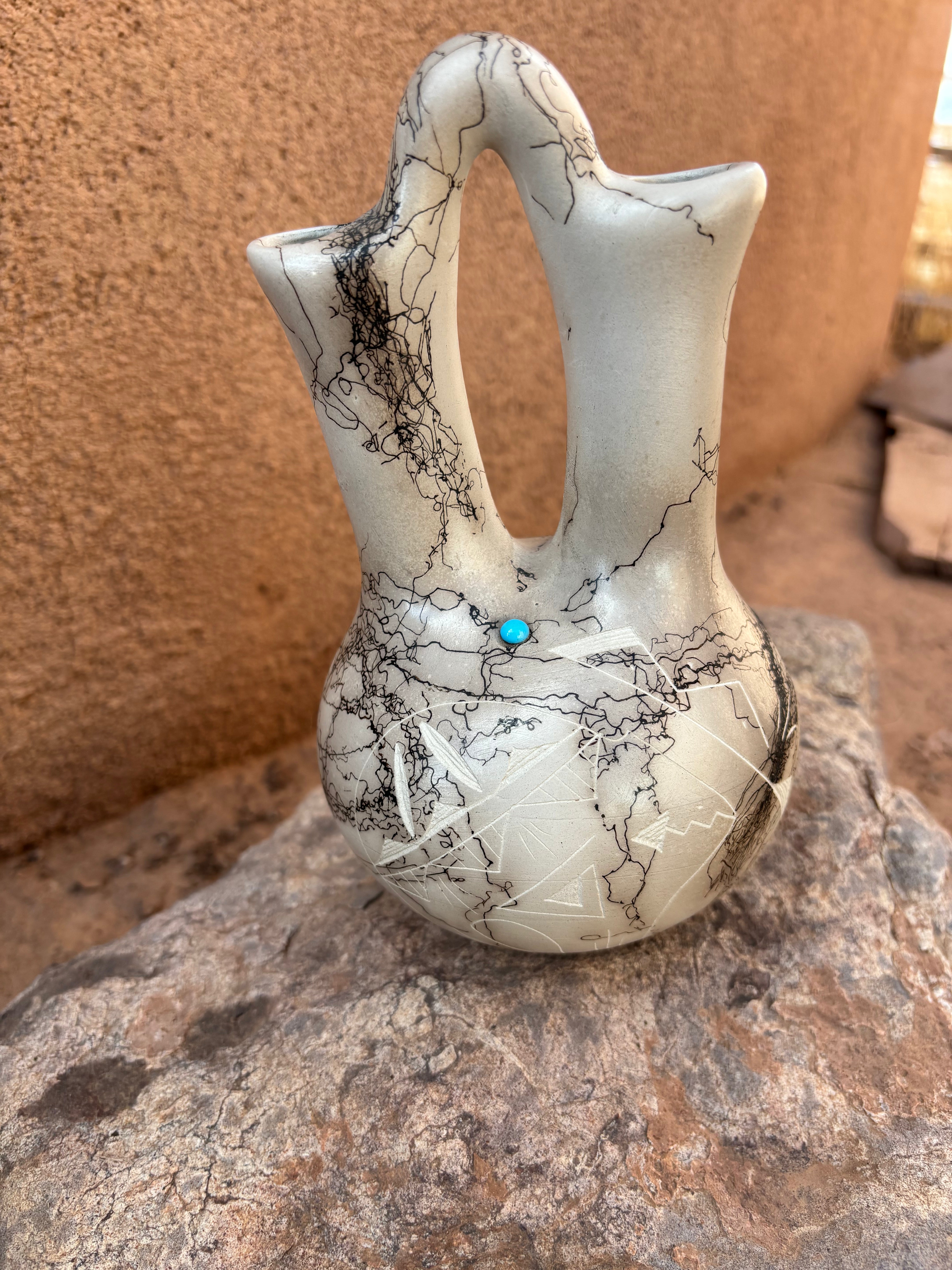 Wedding Vase Horsehair Pottery