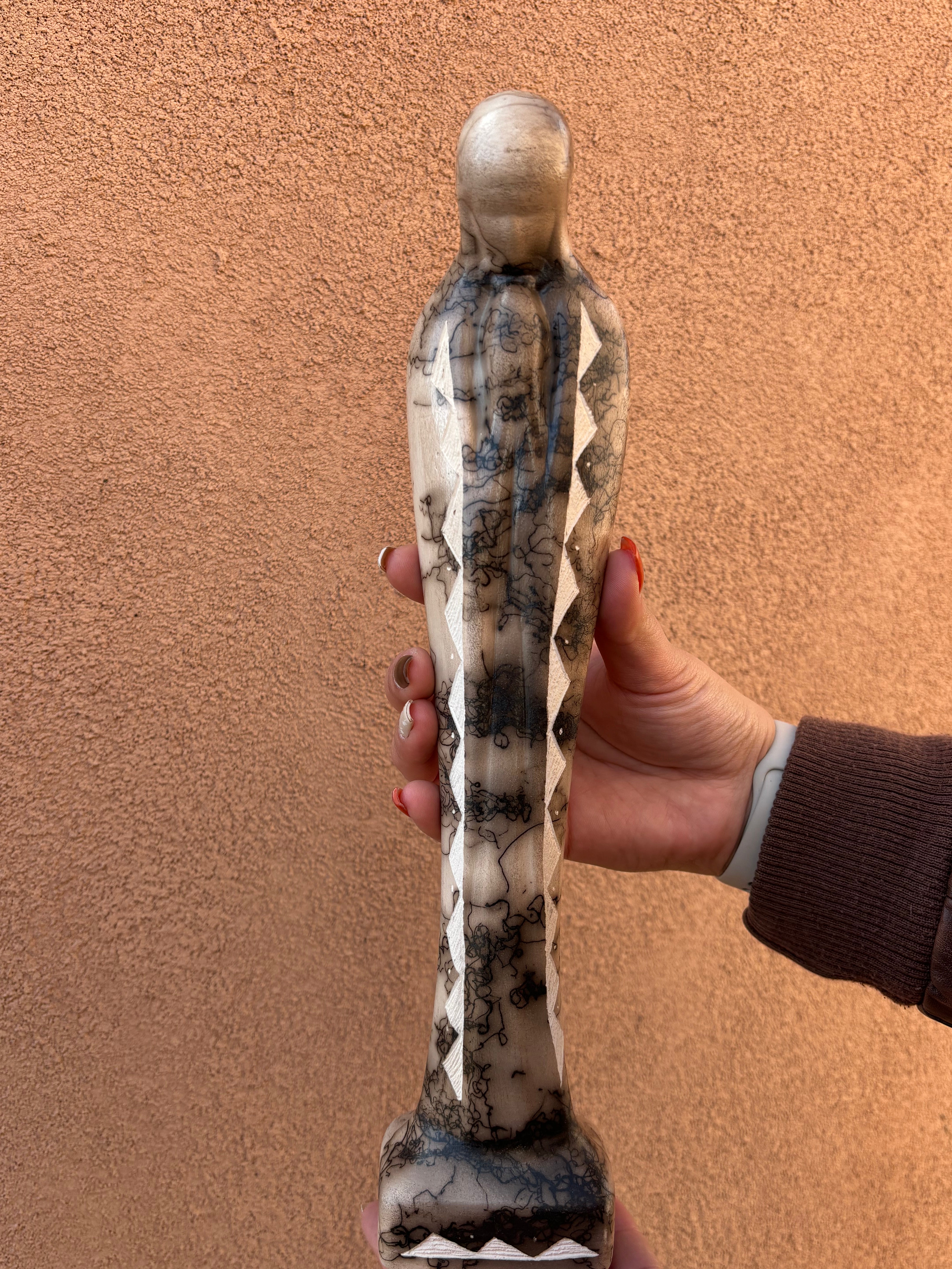 The Praying Lady Horsehair Pottery