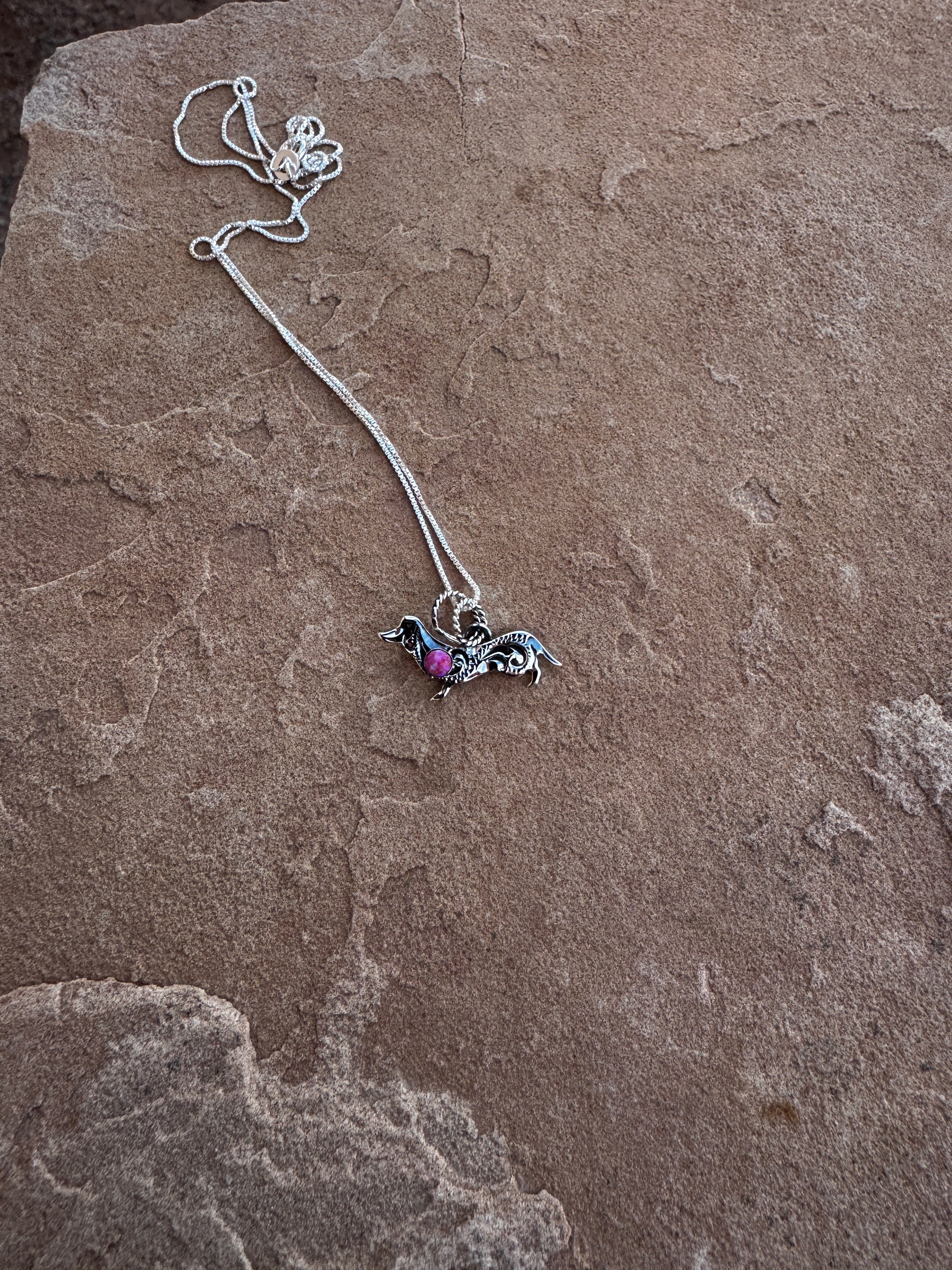 My Best Friend Etched Puppy Pendant