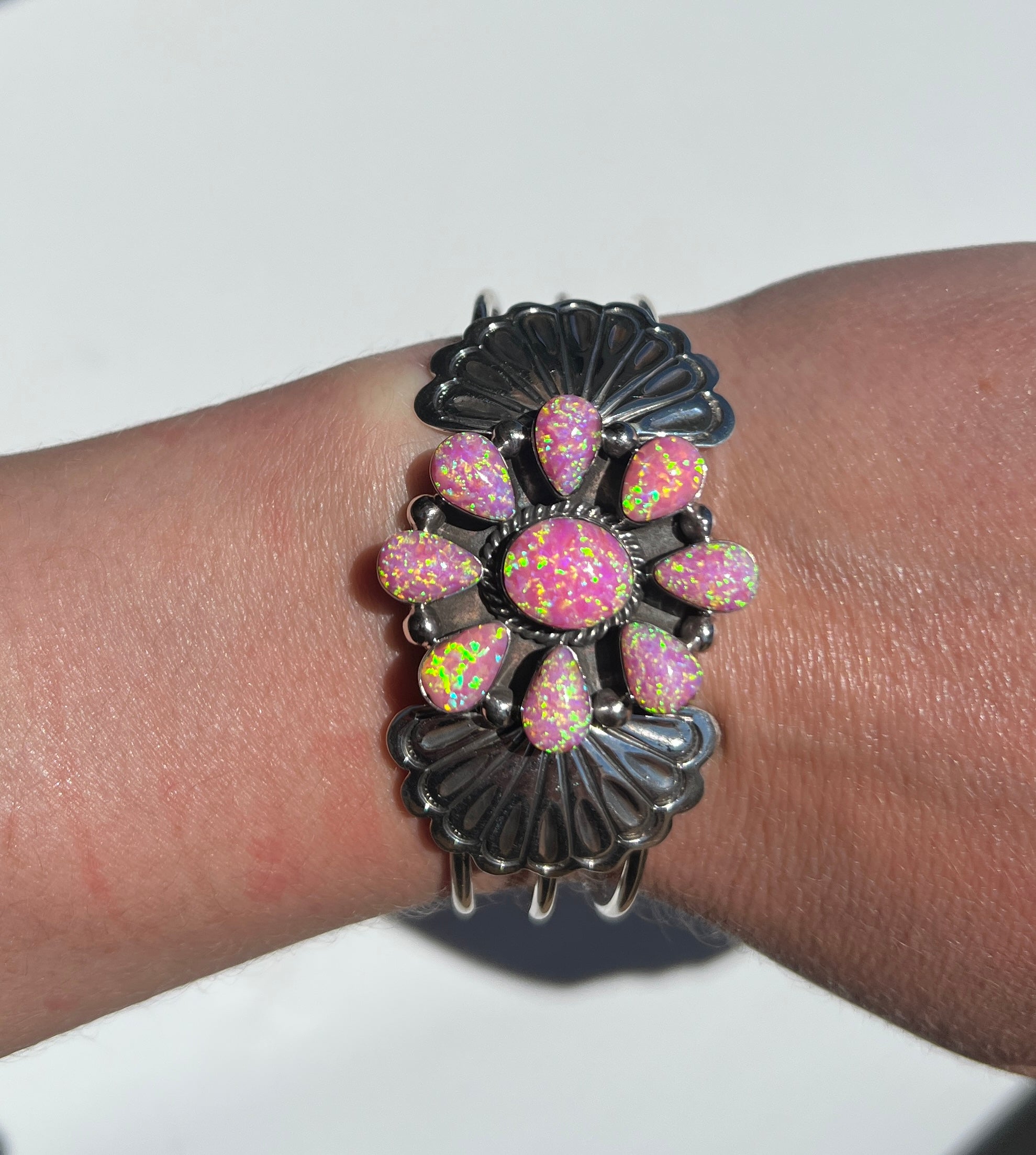 Cluster Cotton Candy Barbie Cuff