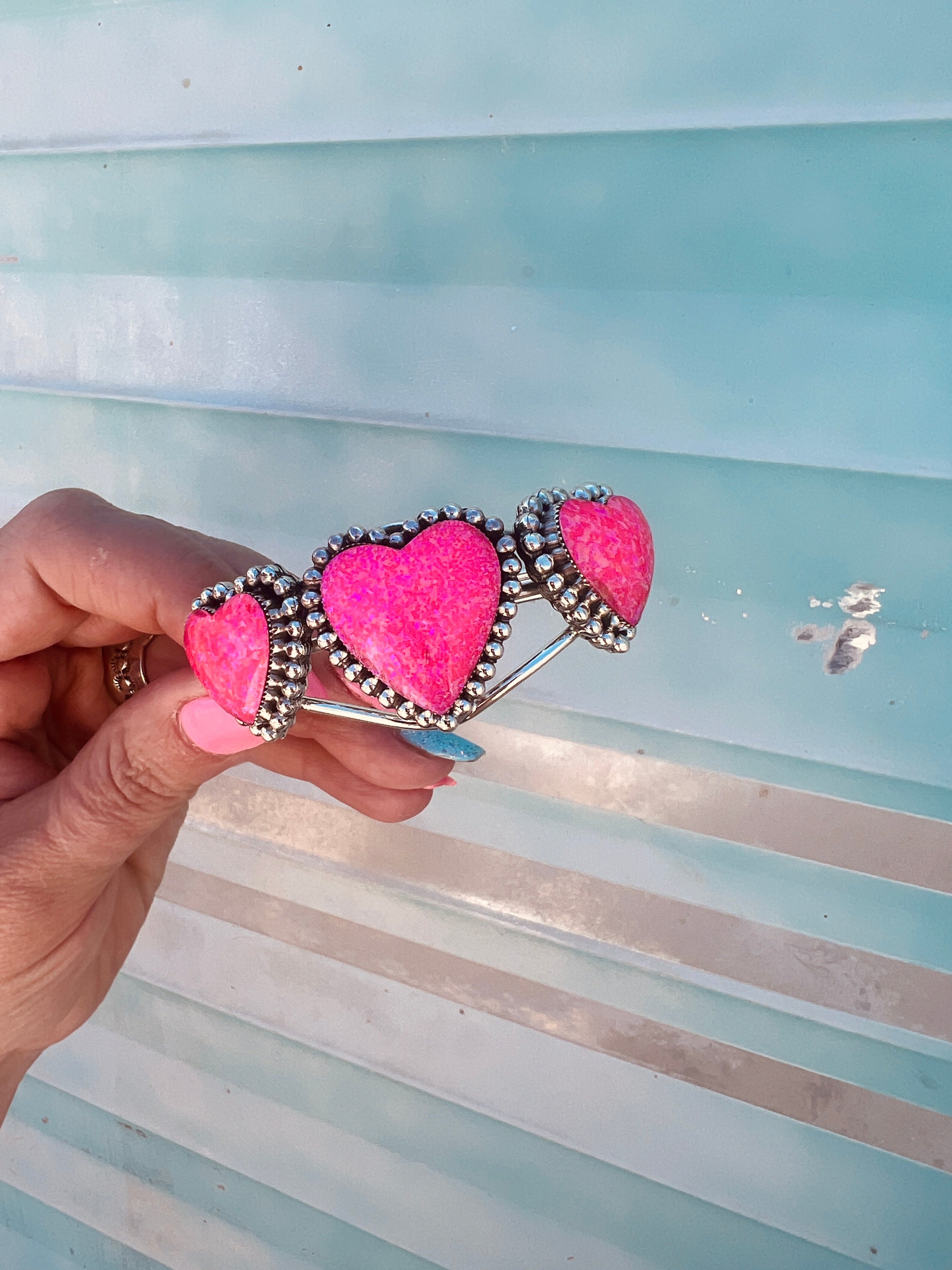 Barbie Heart Trio Cuff ✨