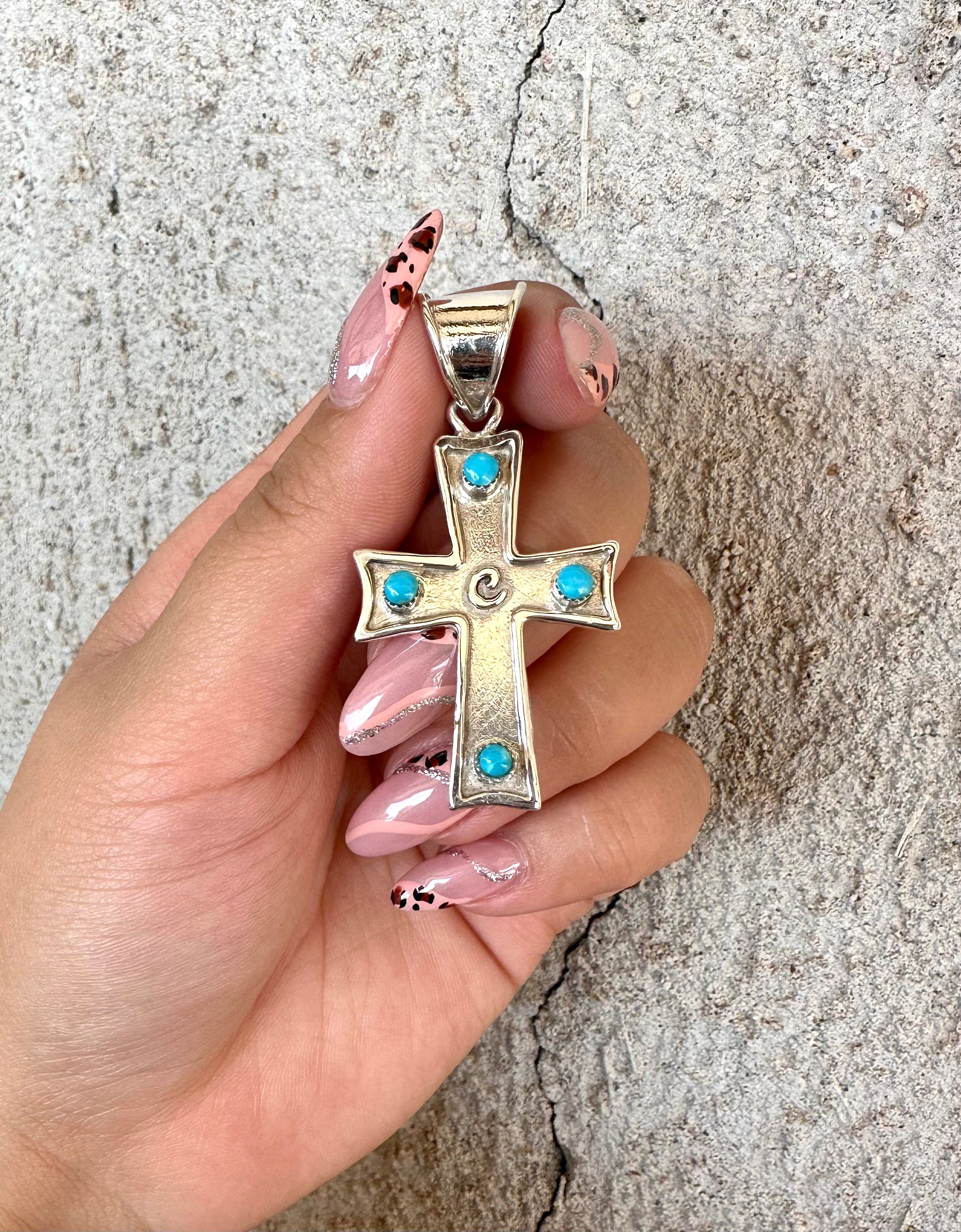 Initial Cross Pendant
