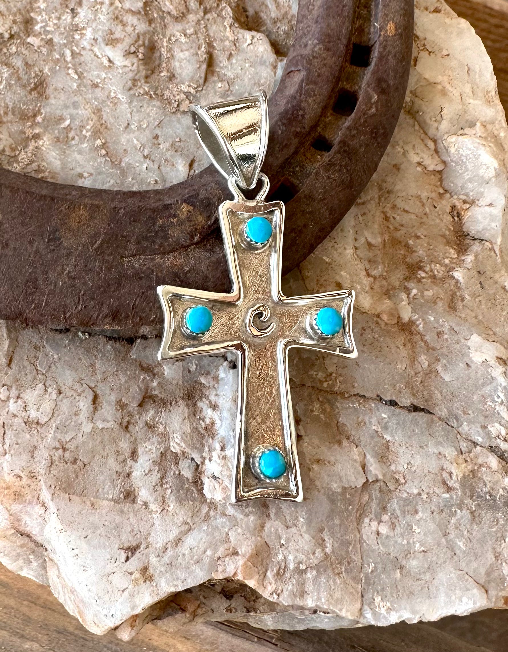 Initial Cross Pendant