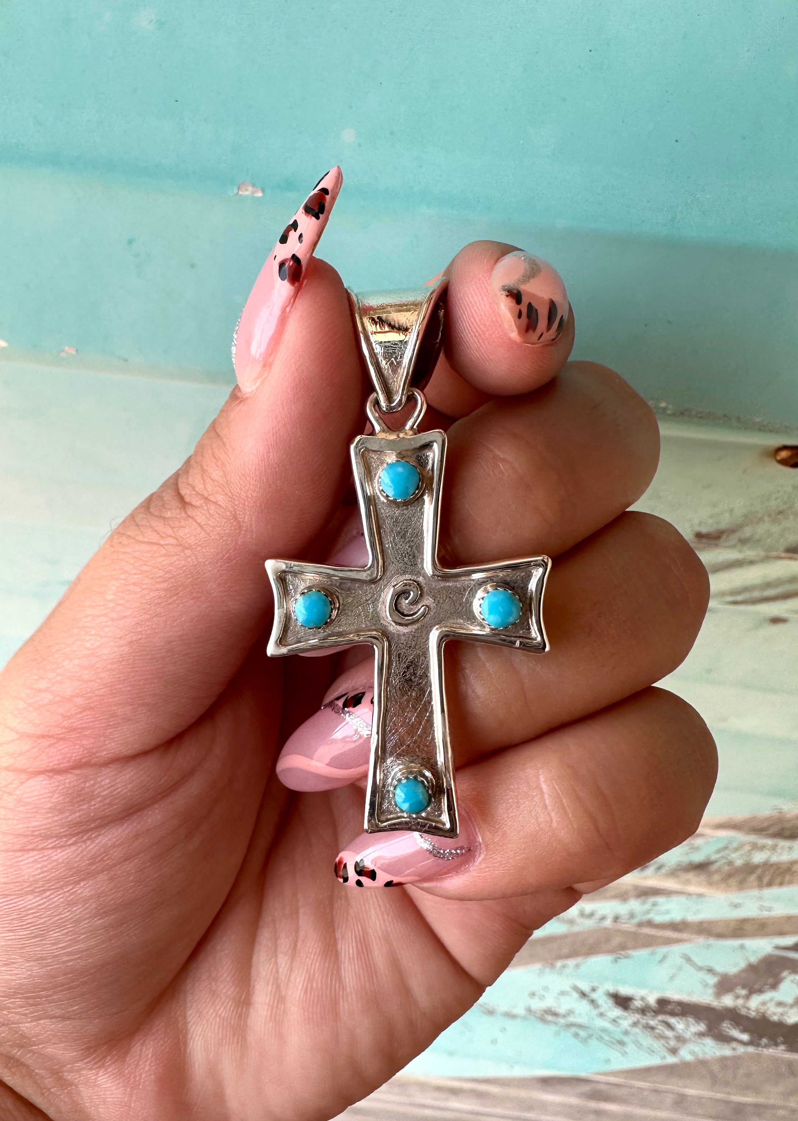 Initial Cross Pendant