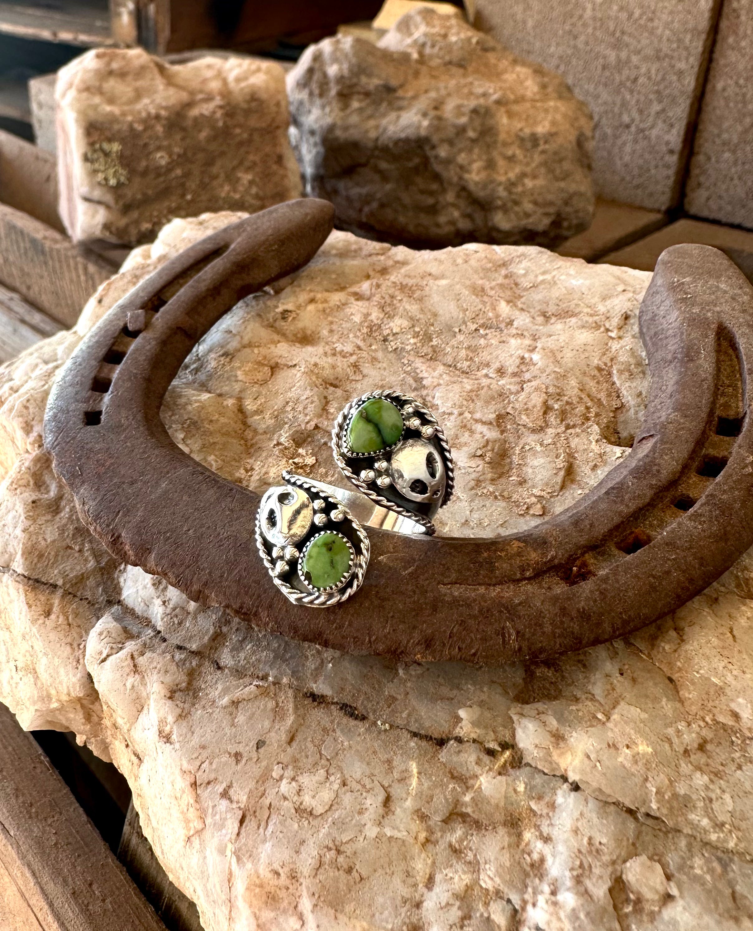 Double TROUBLE Alien Ring, Grungy Girl Collection