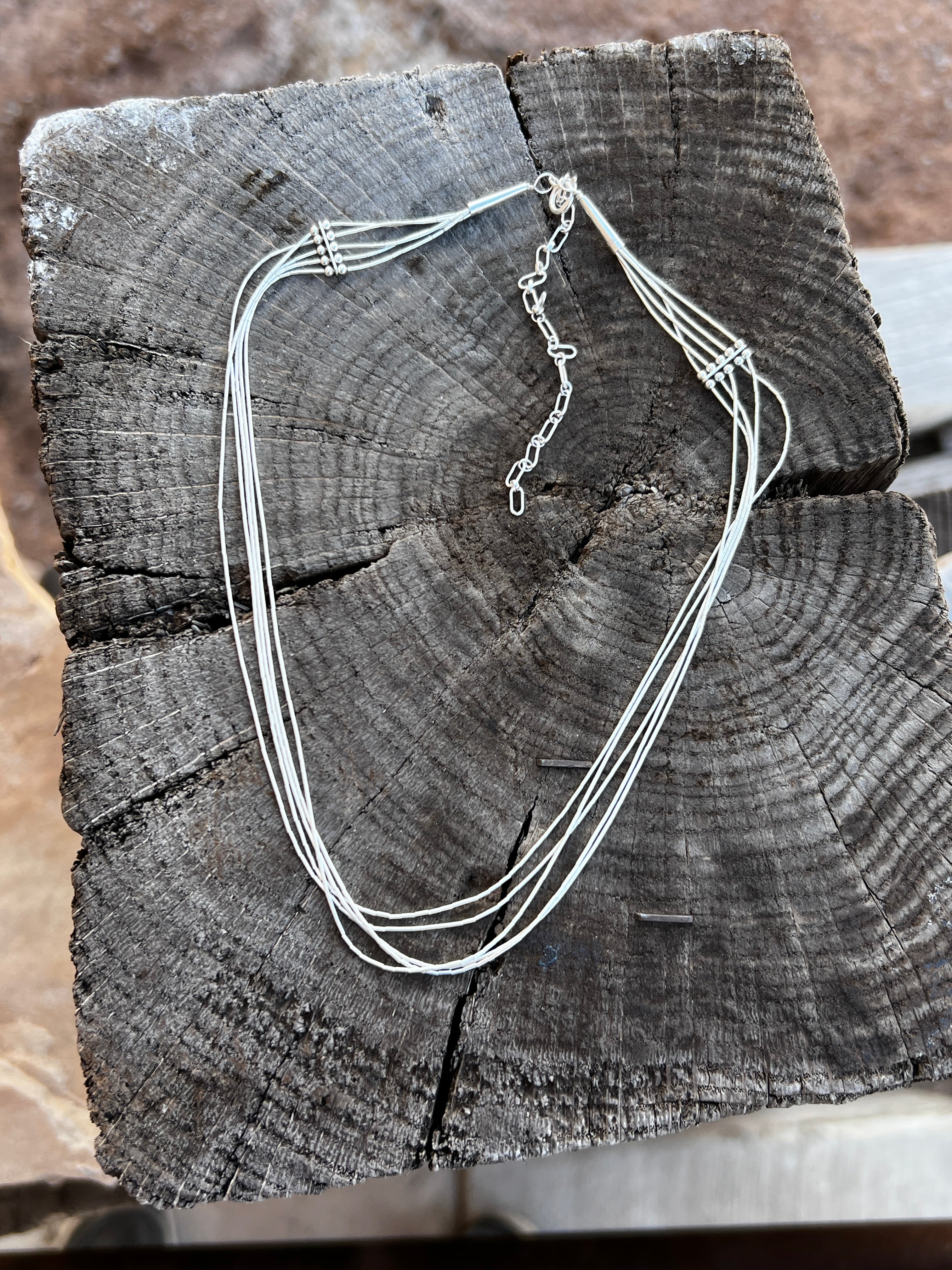 Chaco Canyon Liquid Silver Choker 16" w/a 4" extender