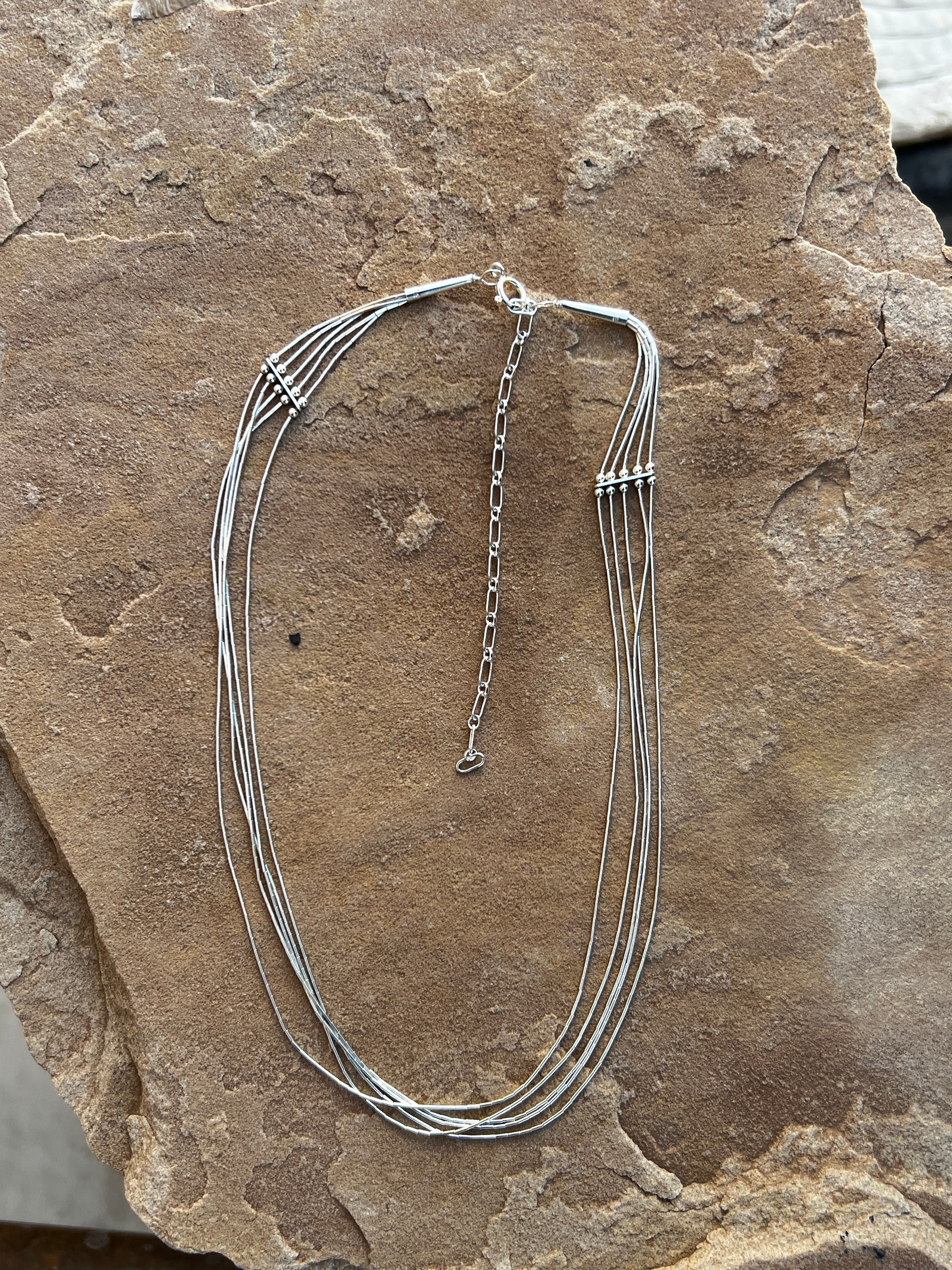 Chaco Canyon Liquid Silver Choker 16" w/a 4" extender