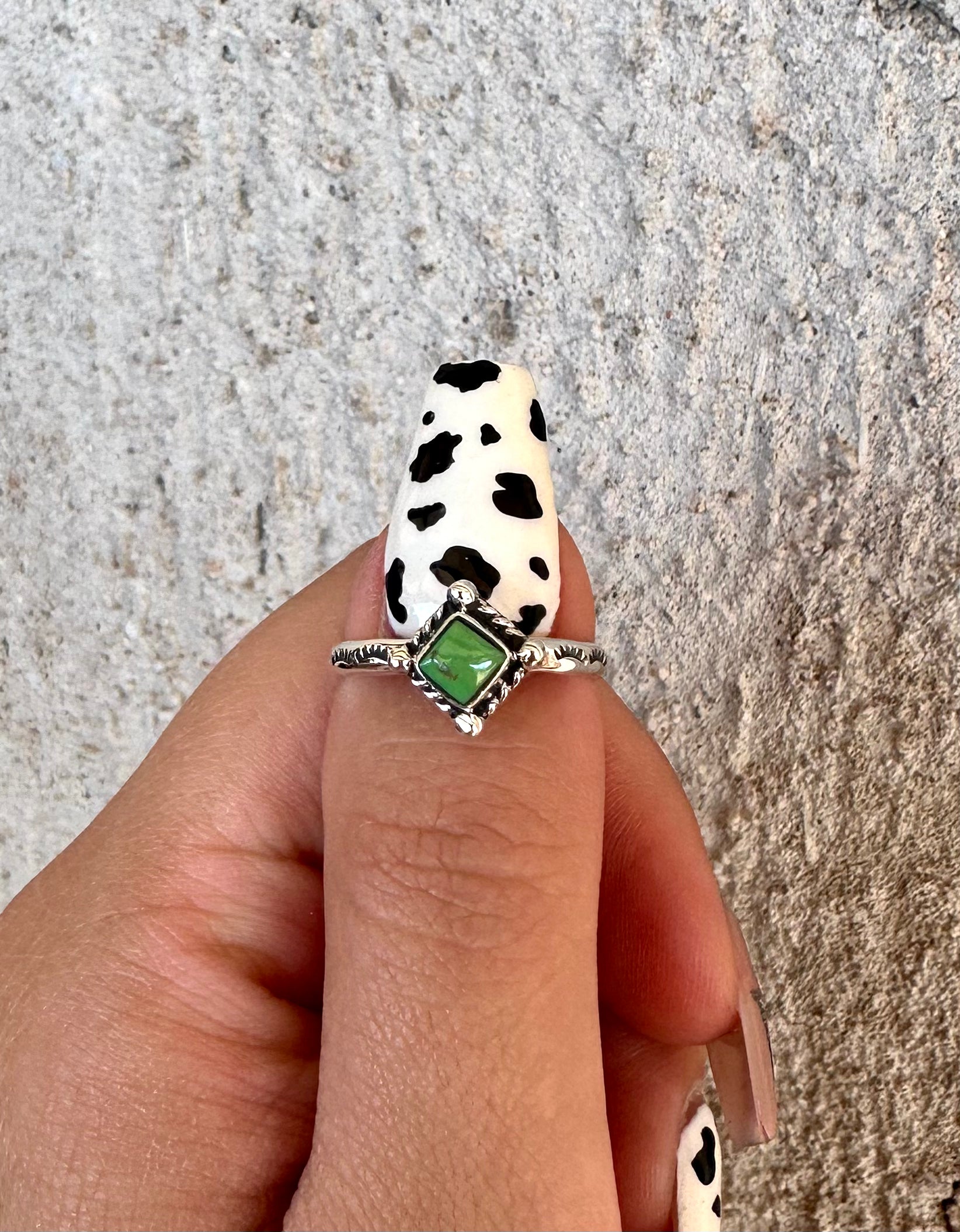 How you doin' Kingman Turquoise Diamond Stacker