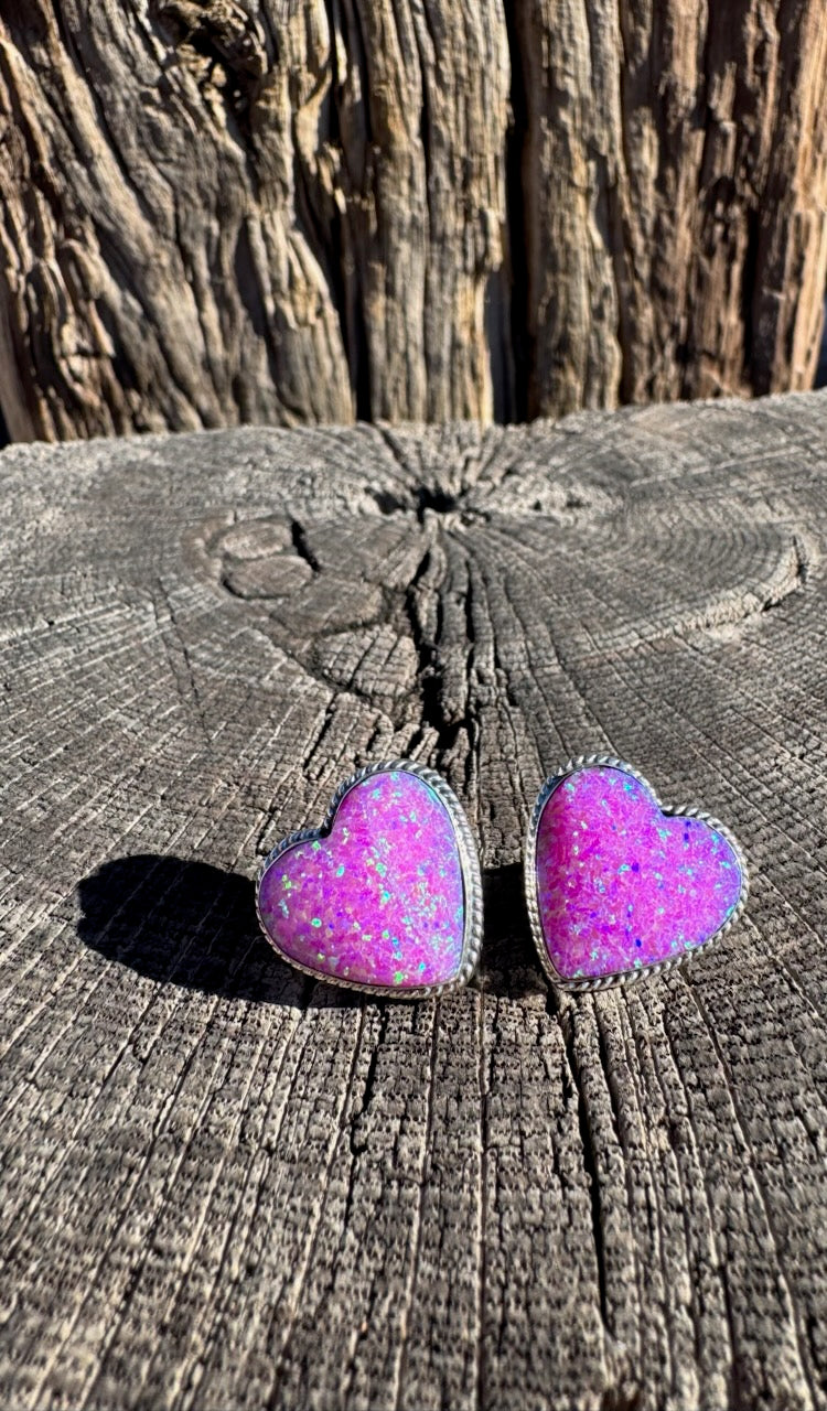 Pretty, Pretty Barbie Heart Earrings