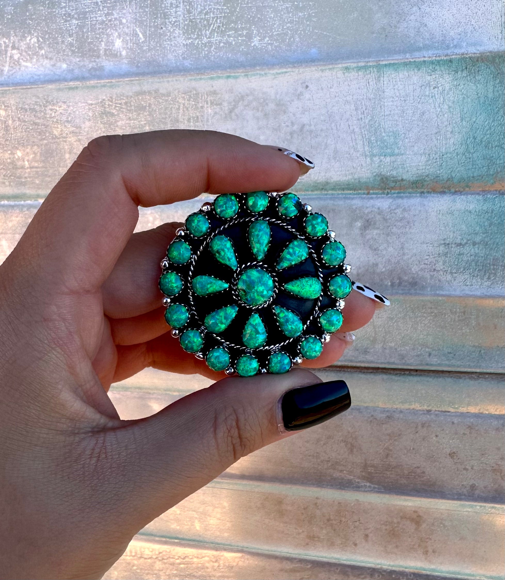 Neon Navajo Cluster Pendant