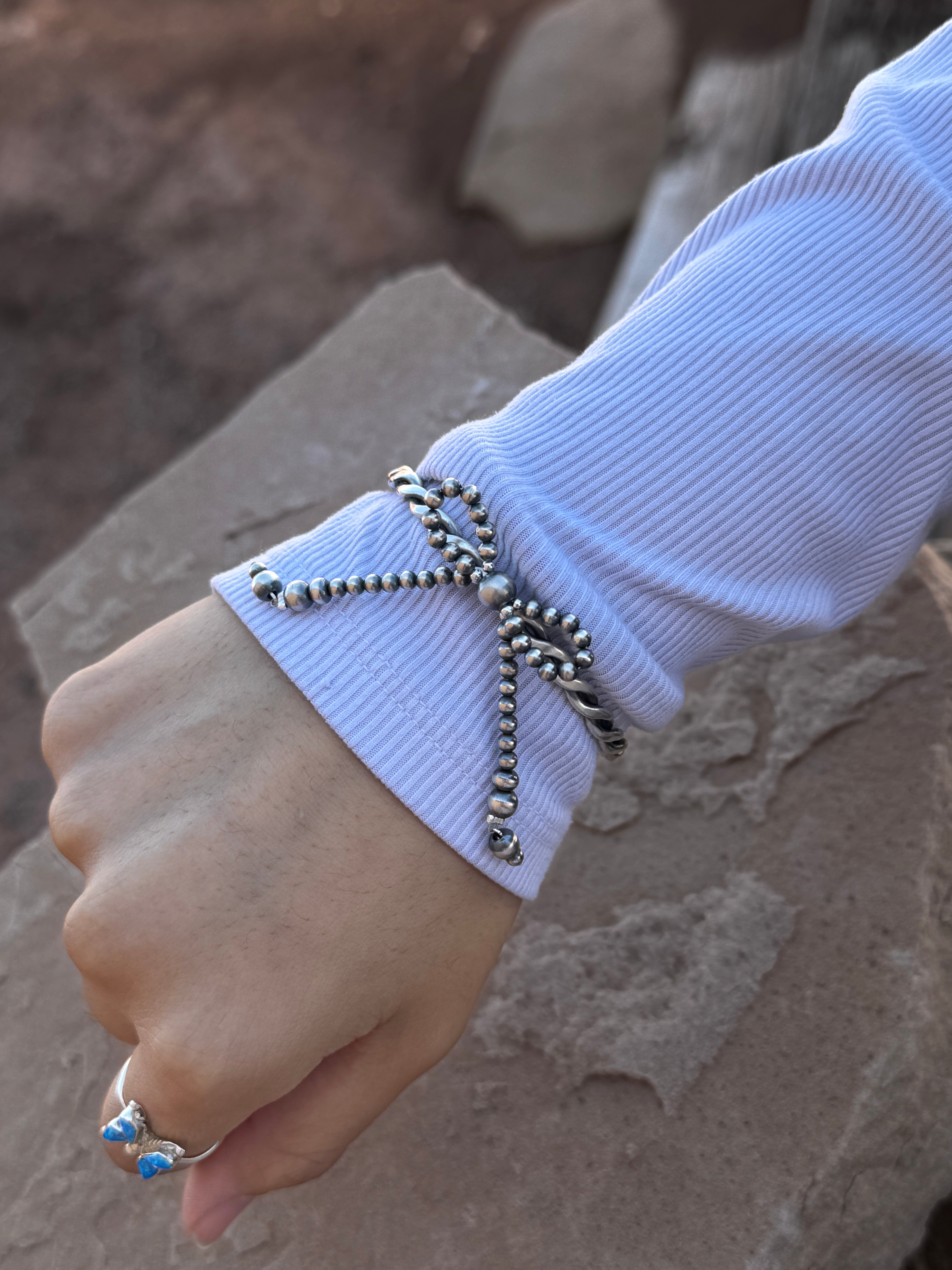 Pearl Bow Tie Cuff