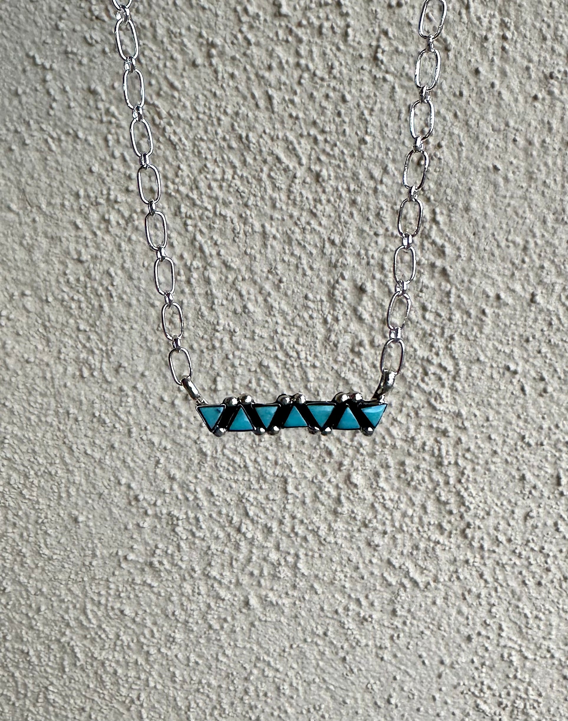 Tiny Bar Triangle Necklace