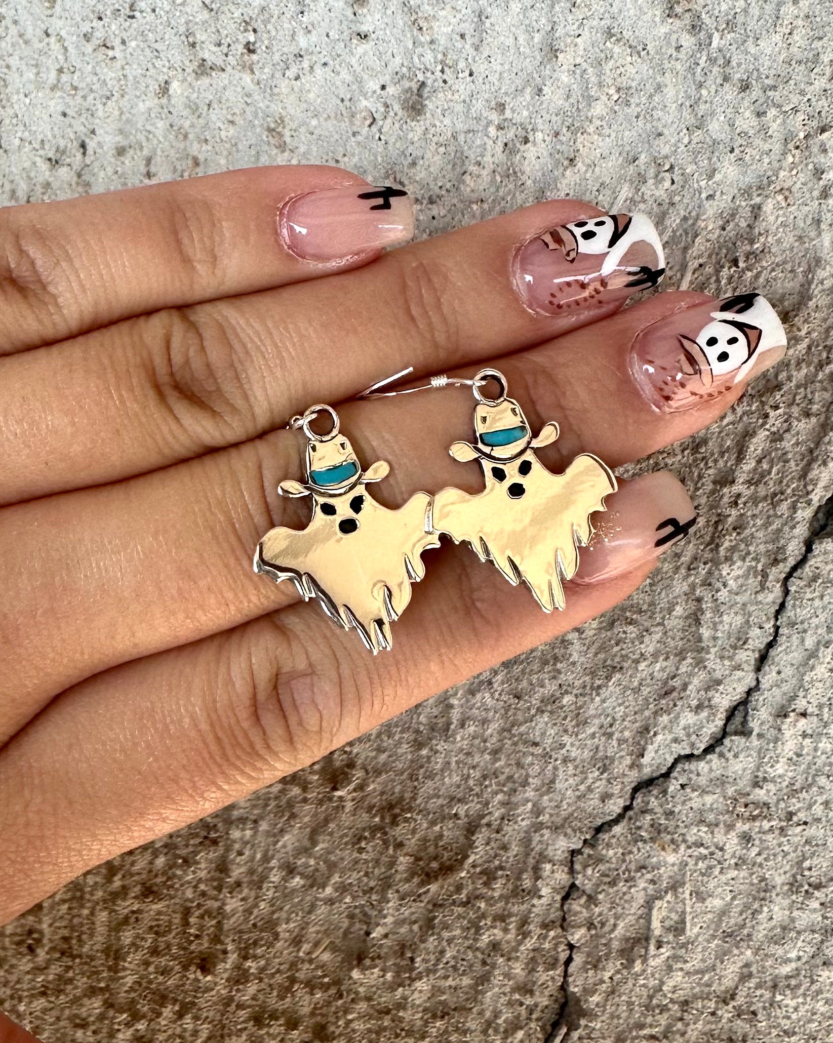 Howdy Cow-BOO Earrings