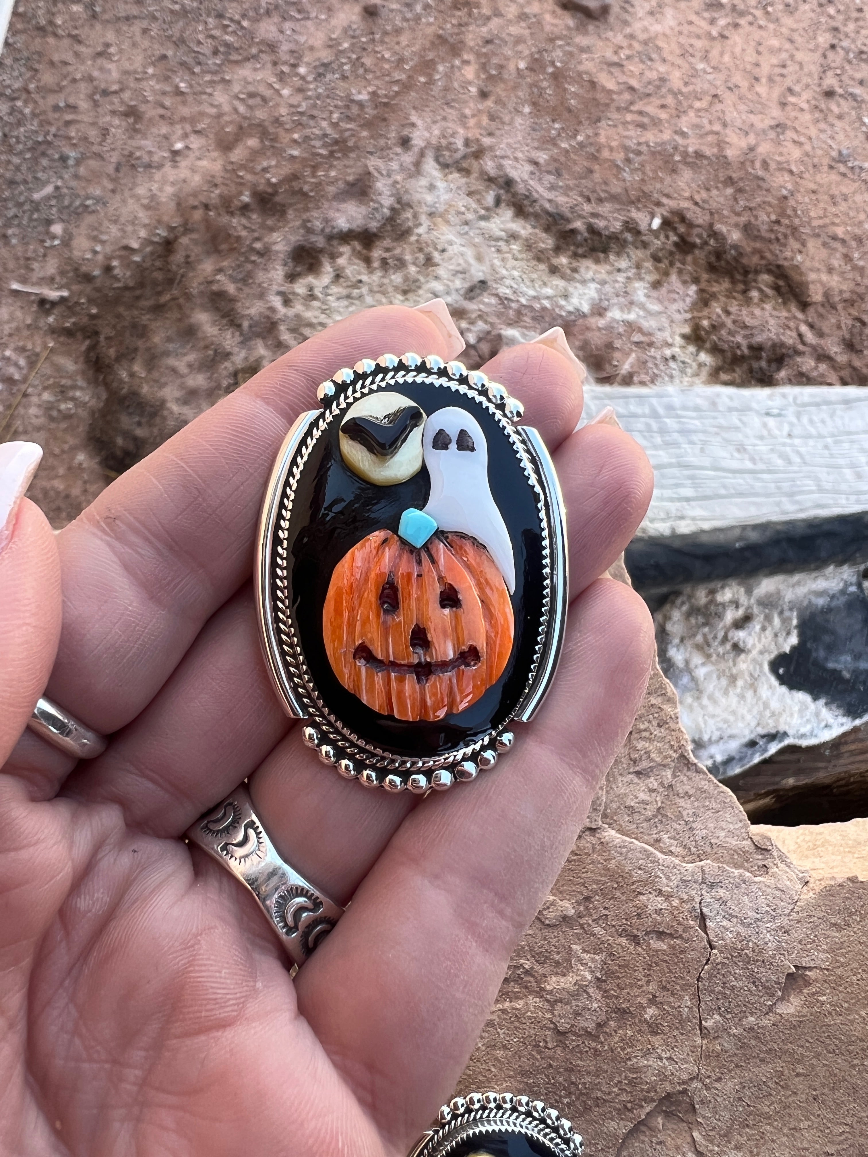 Zuni Halloween Pendants/Pins