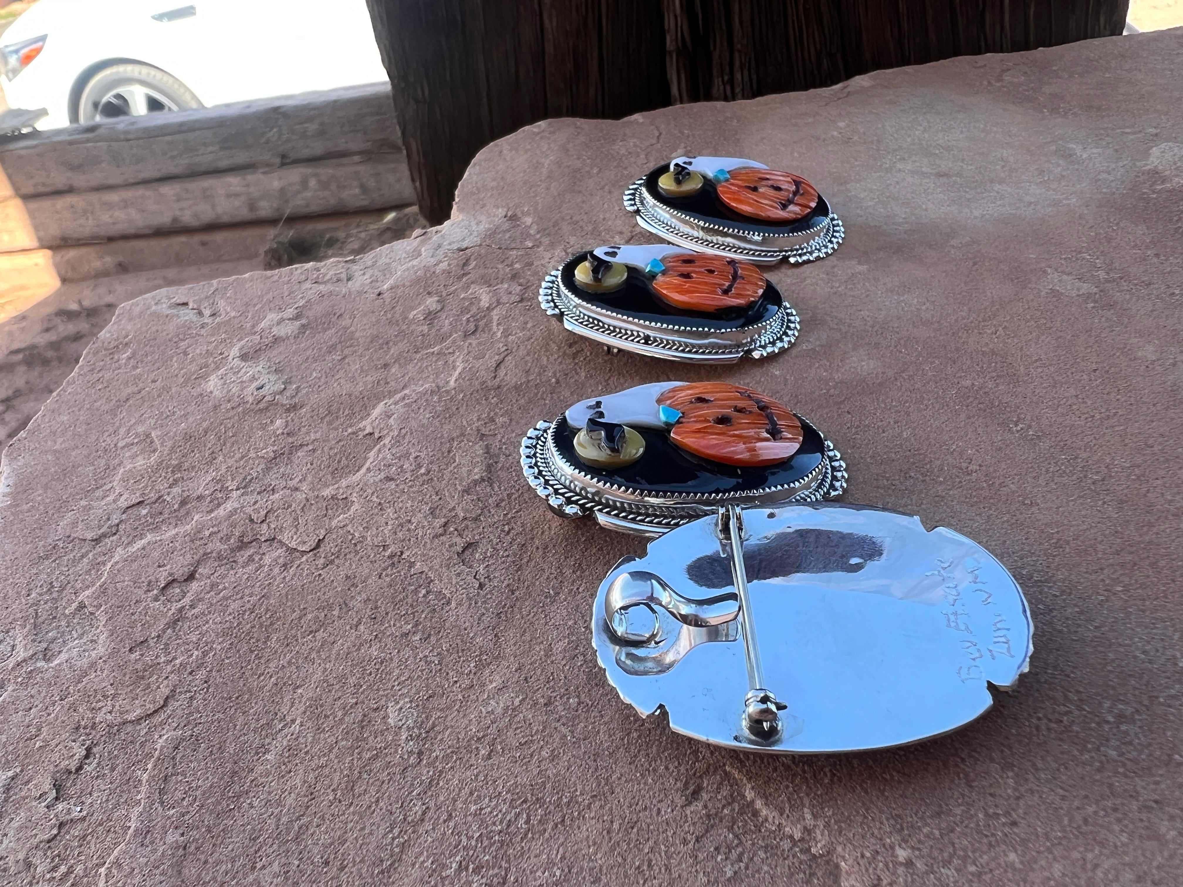 Zuni Halloween Pendants/Pins