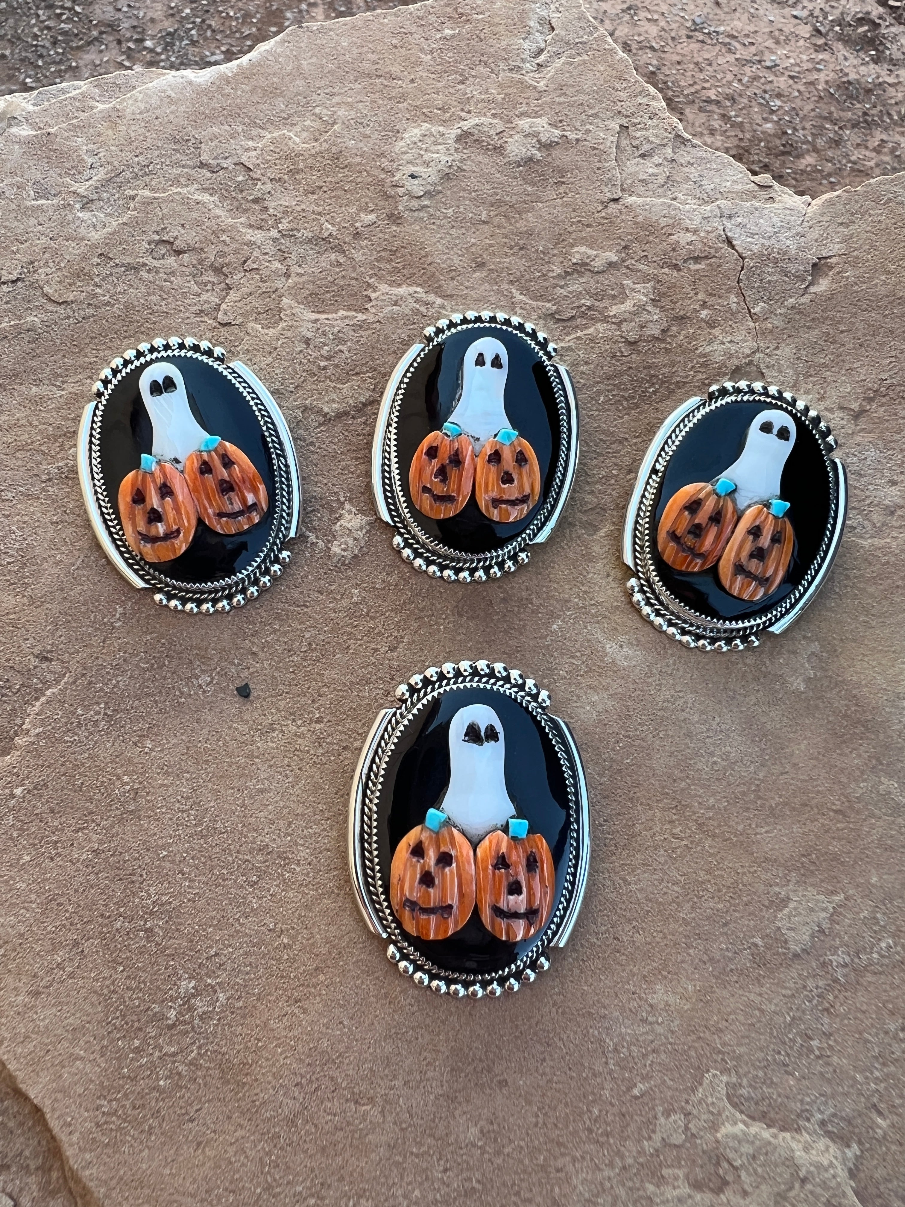 Zuni Halloween Pendants/Pins