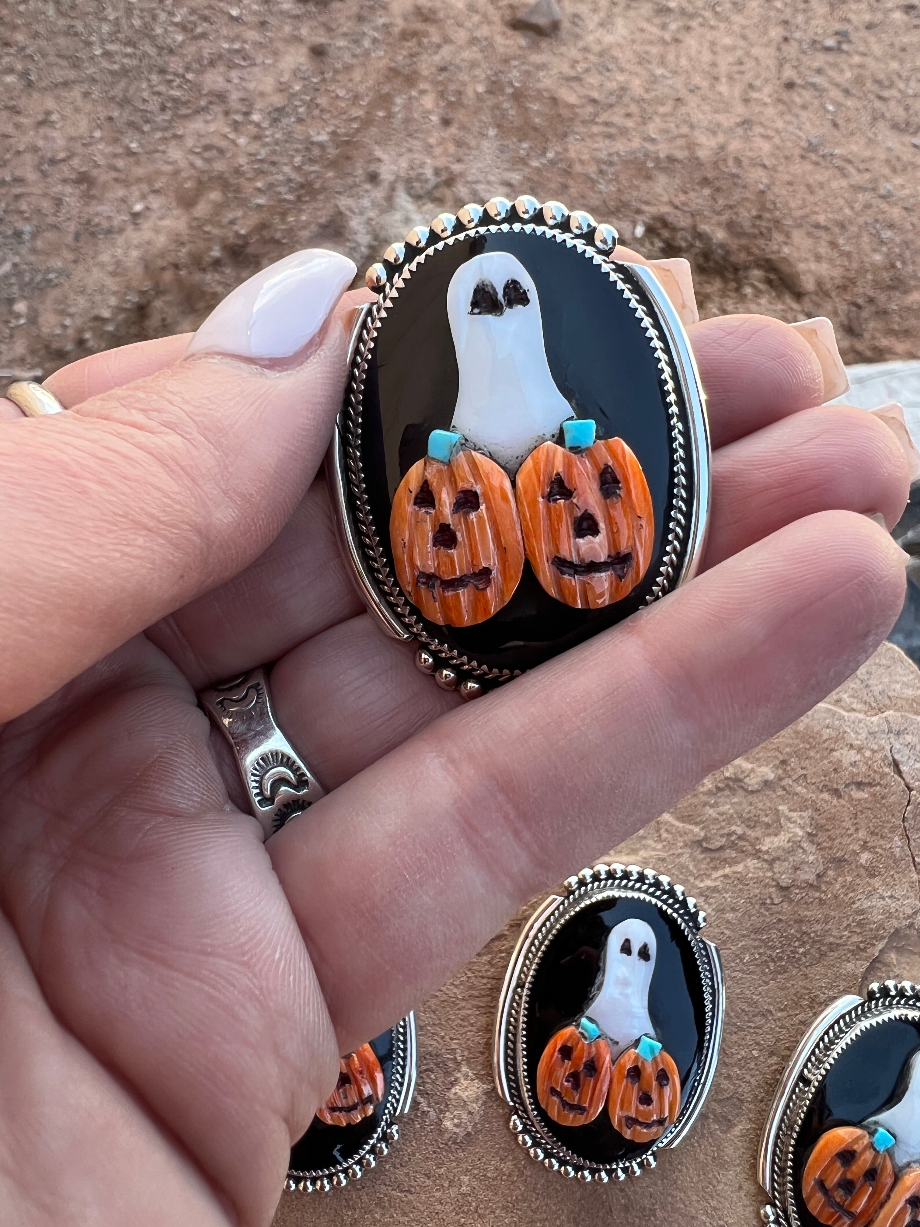 Zuni Halloween Pendants/Pins