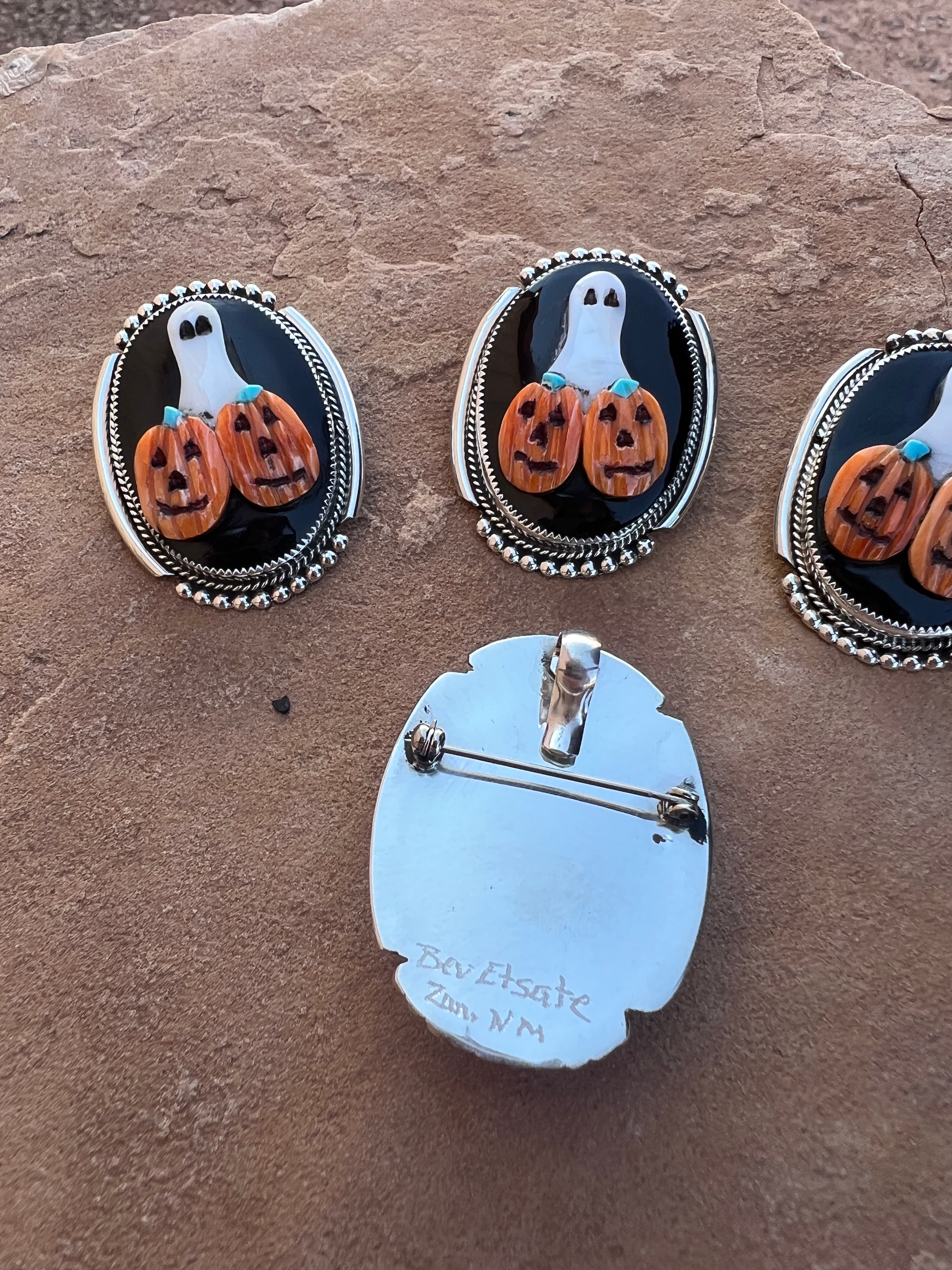 Zuni Halloween Pendants/Pins