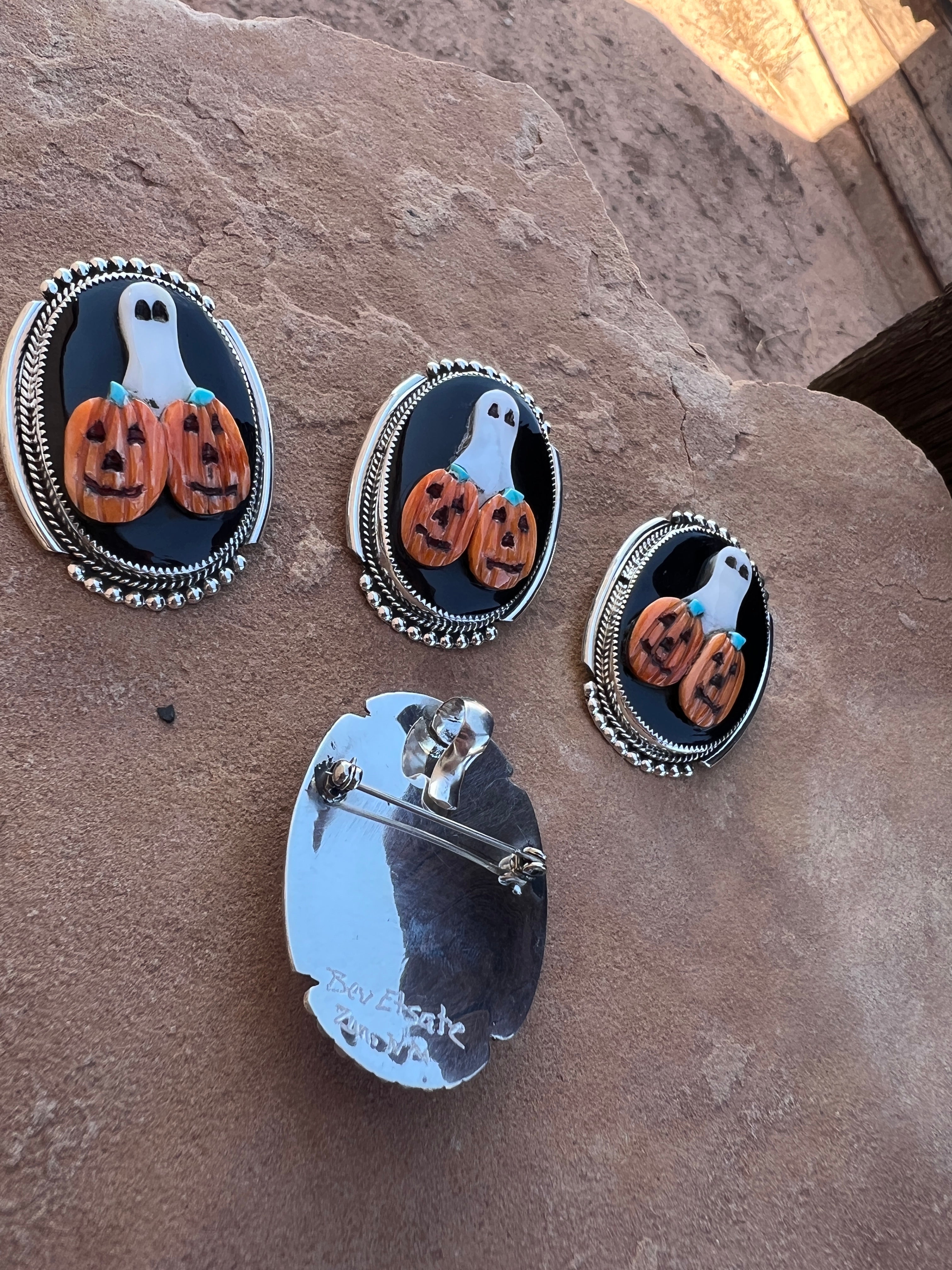 Zuni Halloween Pendants/Pins